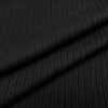 Black with Black Stripes, Polyester, 60 Wide x 52 Long, New/Old Stock
