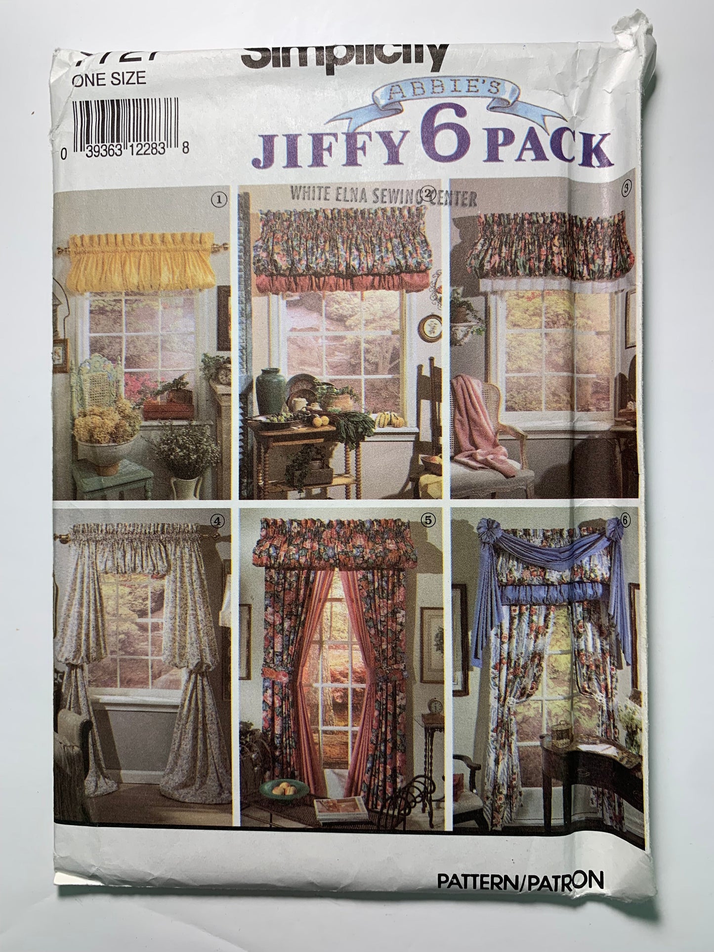Simplicity 7727 Window Coverings, Curtains, Drapes, 6 Variations, Uncut, Vintage 1992