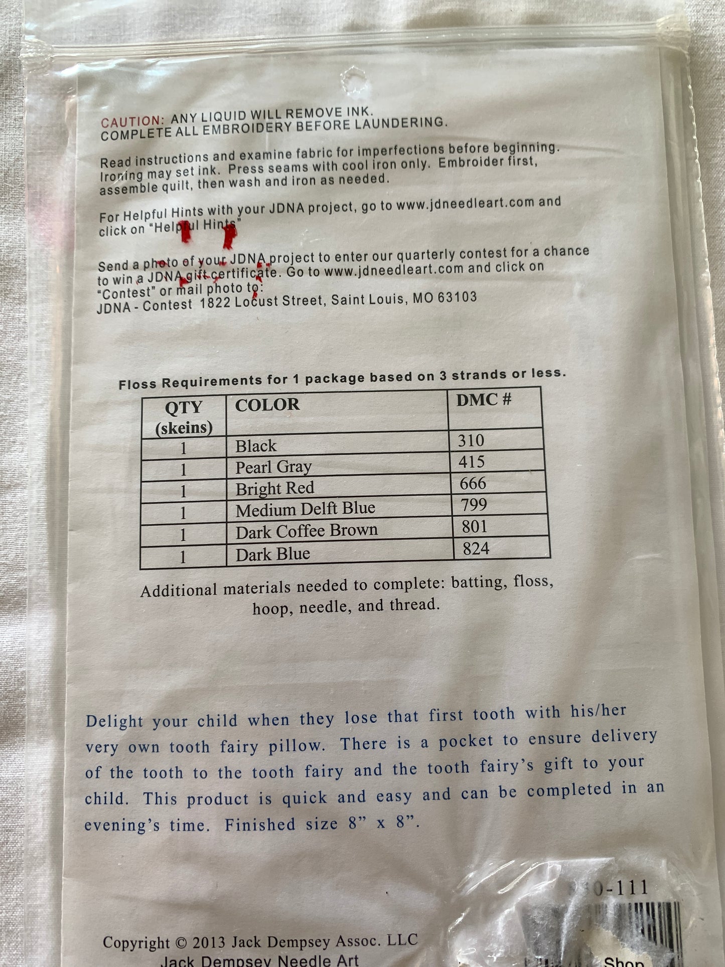 Tooth Fairy Pillow, Hang Embroidery, Tow Truck Design, Instructions
