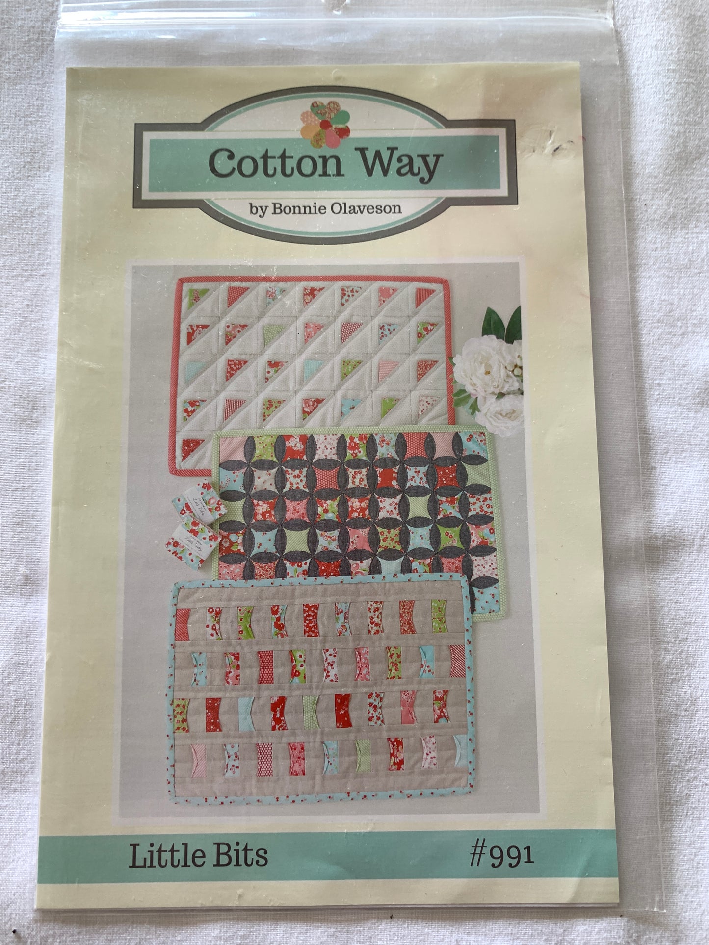 Table Runners, Cotton Way, Bonnie Olaveson, Little Bits, 3 Variations