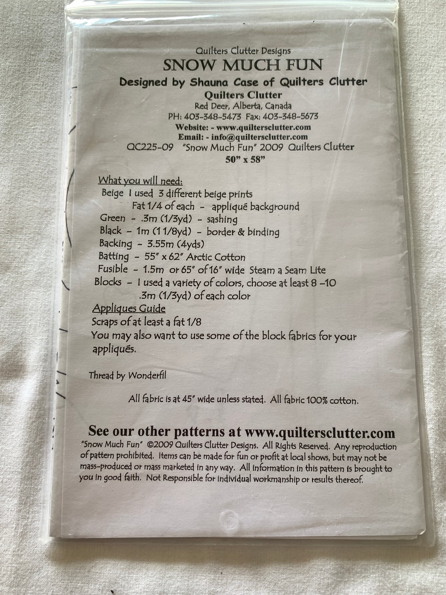 Quilt, Blanket, Snow Much Fun, Shauna Case, Quilted, Quilters Clutter, 50 x 58 Inches