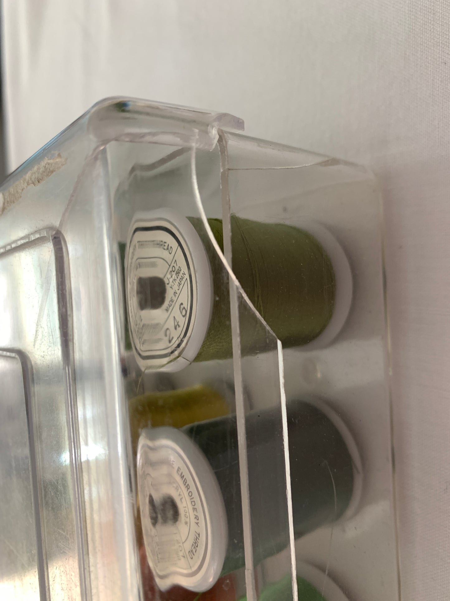 Janome Acryl 100% Embroidery Thread, Used, 40 Spools, Embroidery Thread,