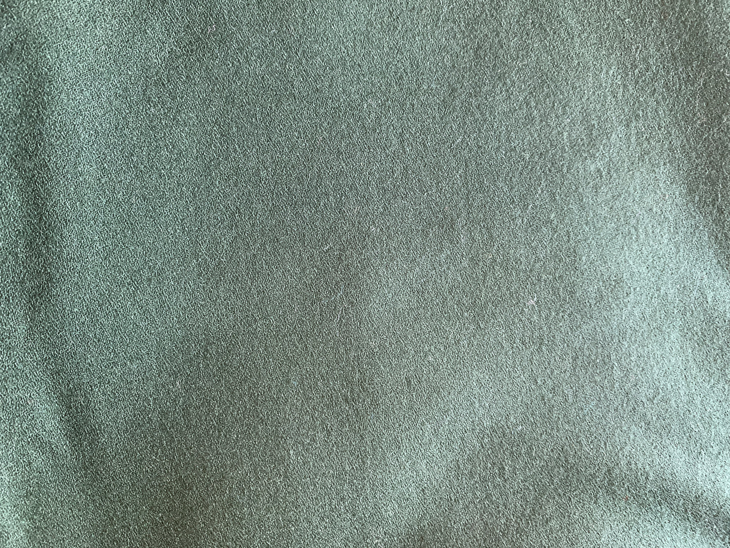 Dark Green Fabric, 100% Polyester Knit, 58" Wide, 108 Long, New/Old Stock