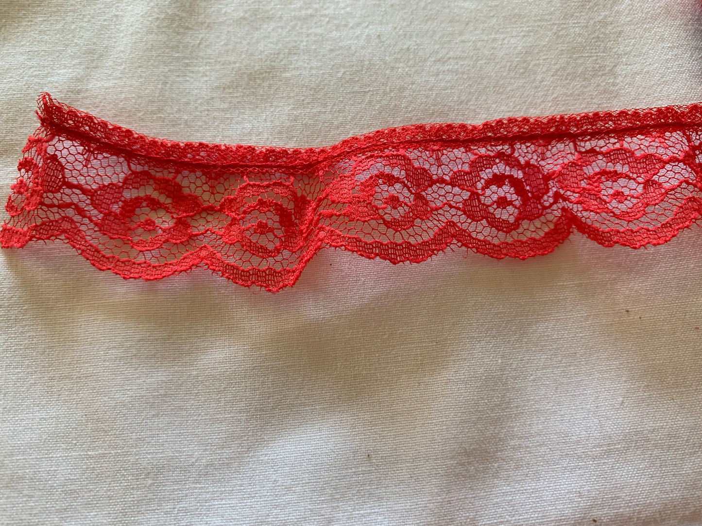 Lace Red, 10 Feet, 1 Inch Wide, Trim, Lace, Crafts, Hobbies, Photos. Card-Making, Baby Clothes