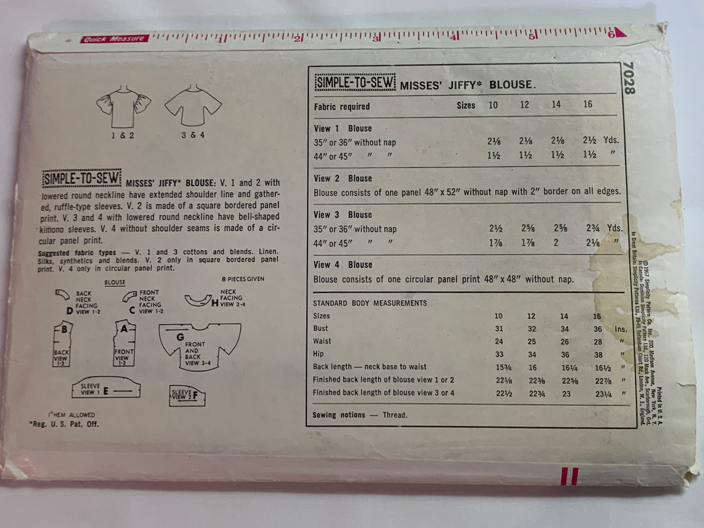 Simplicity Sewing Pattern 8609 Misses'/Junior/Teen Dresses, Two Lengths, Sleeveless,Zipper Back, 3 Variations, Size 11-12, Cut, Vintage 1969