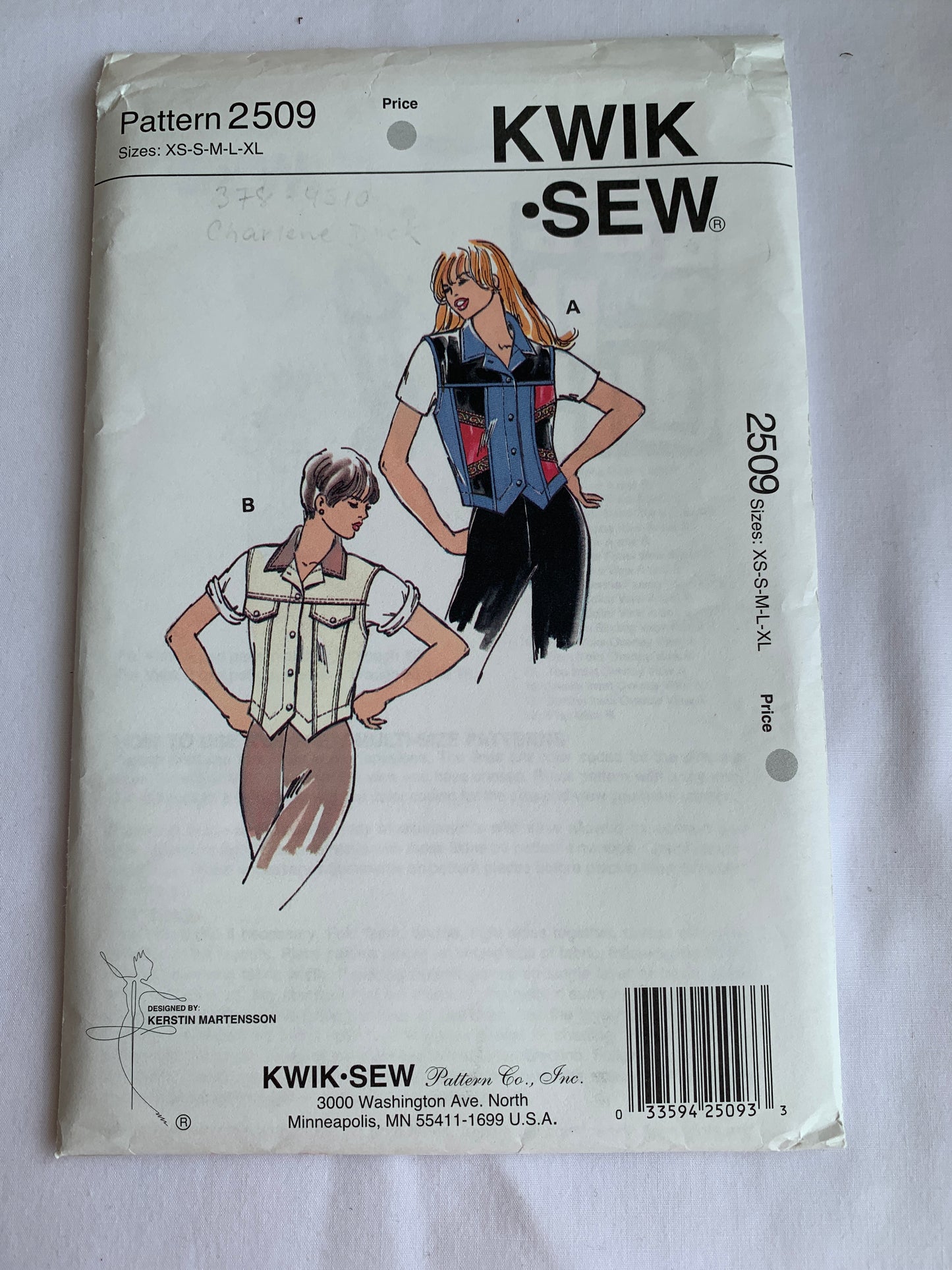 This pattern is complete, with instructions and all pattern pieces.  It is uncut and factory folded. The envelope may show storage and shelf wear with nicks or tears. The pictures are of the exact item you will be receiving.