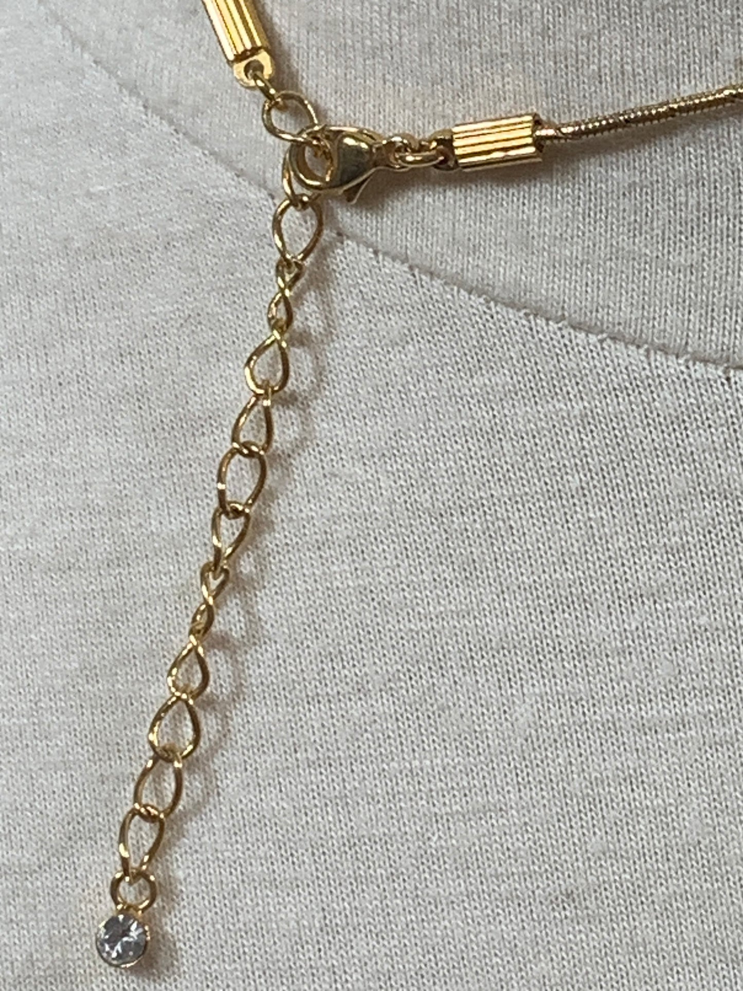 Vintage Delicate Fifth Avenue Clear Rhinestone Choker Necklace, Gold Tone, Lobster Clasp, Costume Jewelry