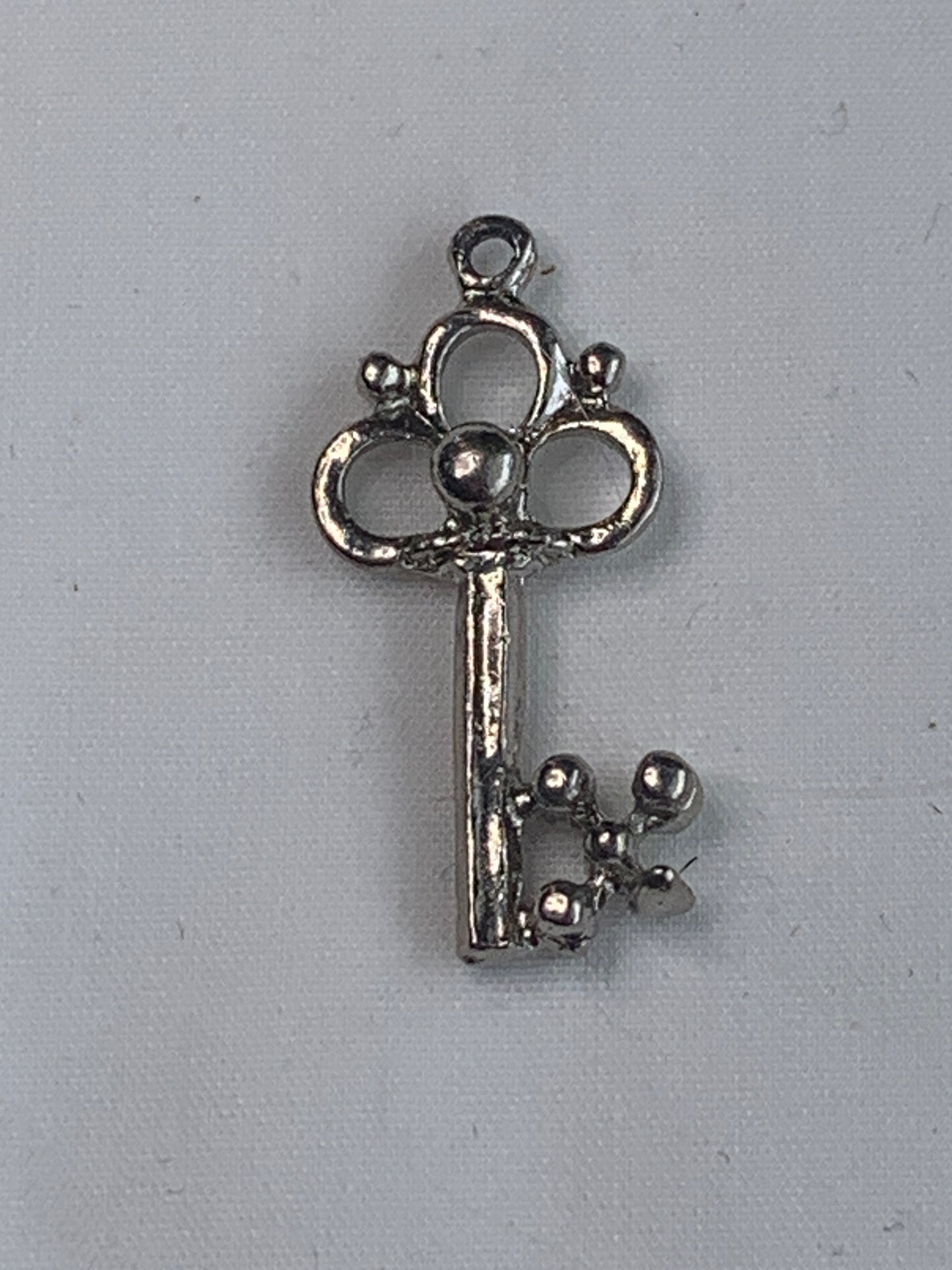 Silver Key Pendant, Silver Bail