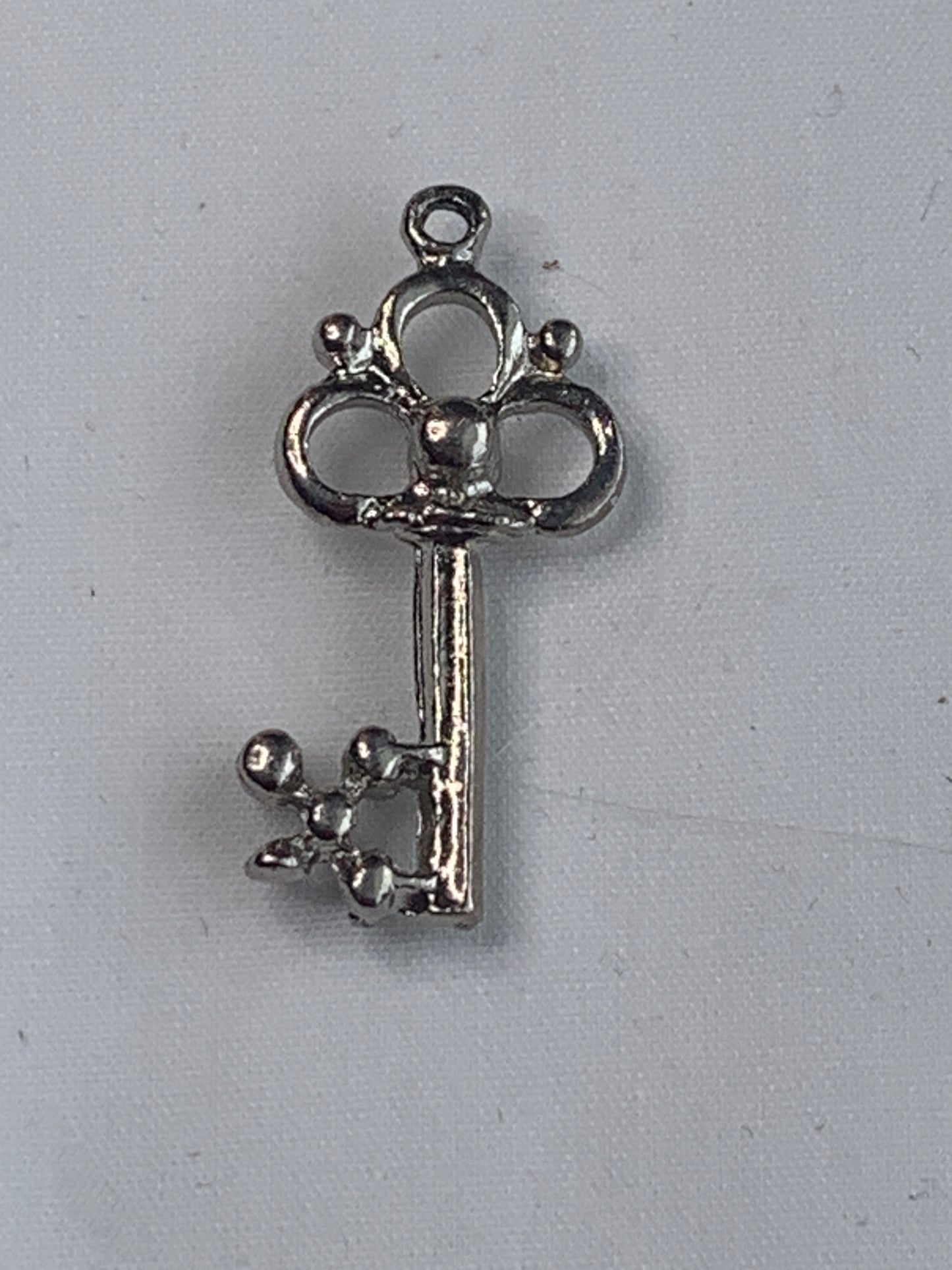 Silver Key Pendant, Silver Bail