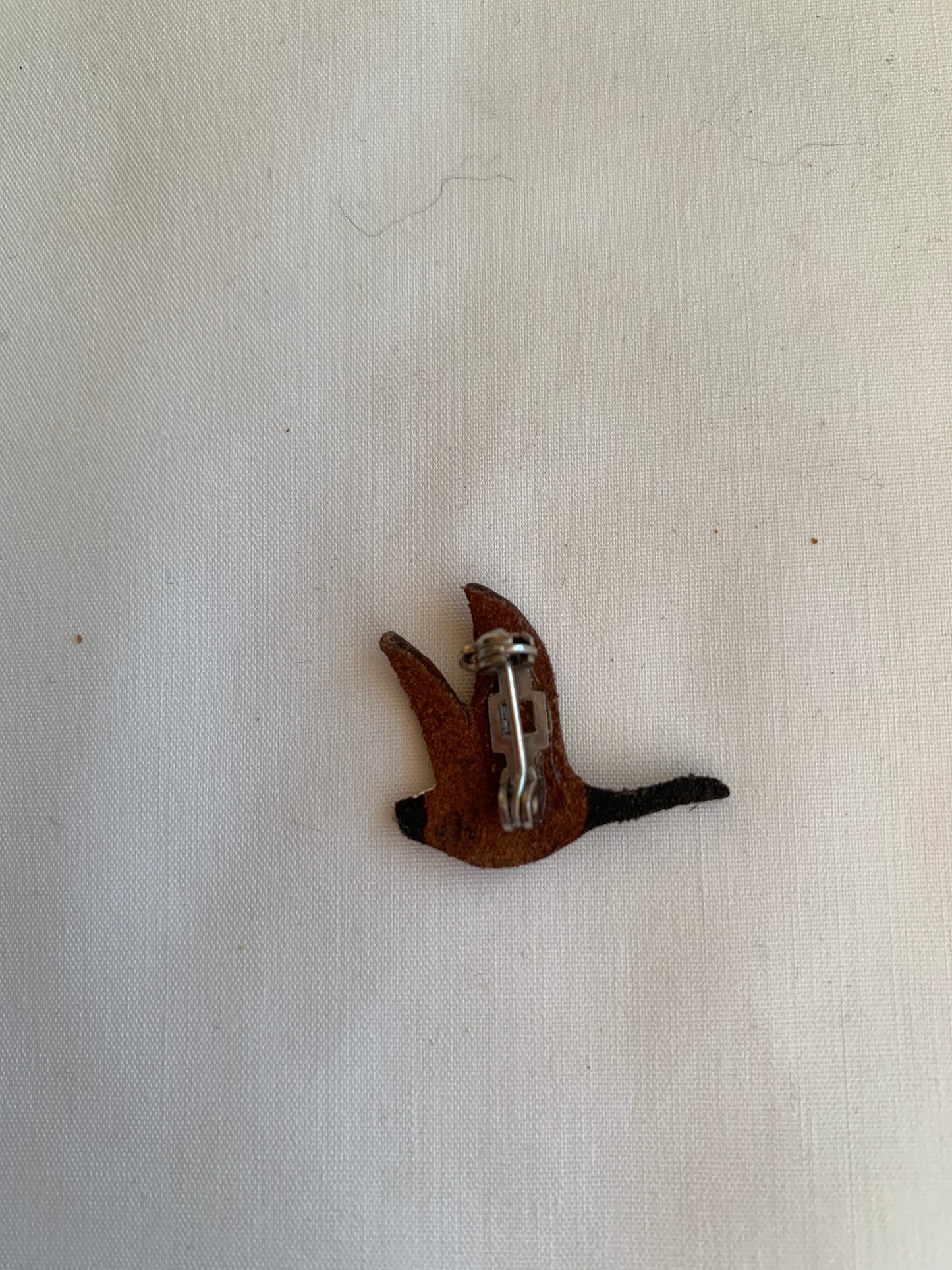 Leather Canada Goose, Rolled Safety Pin Closing