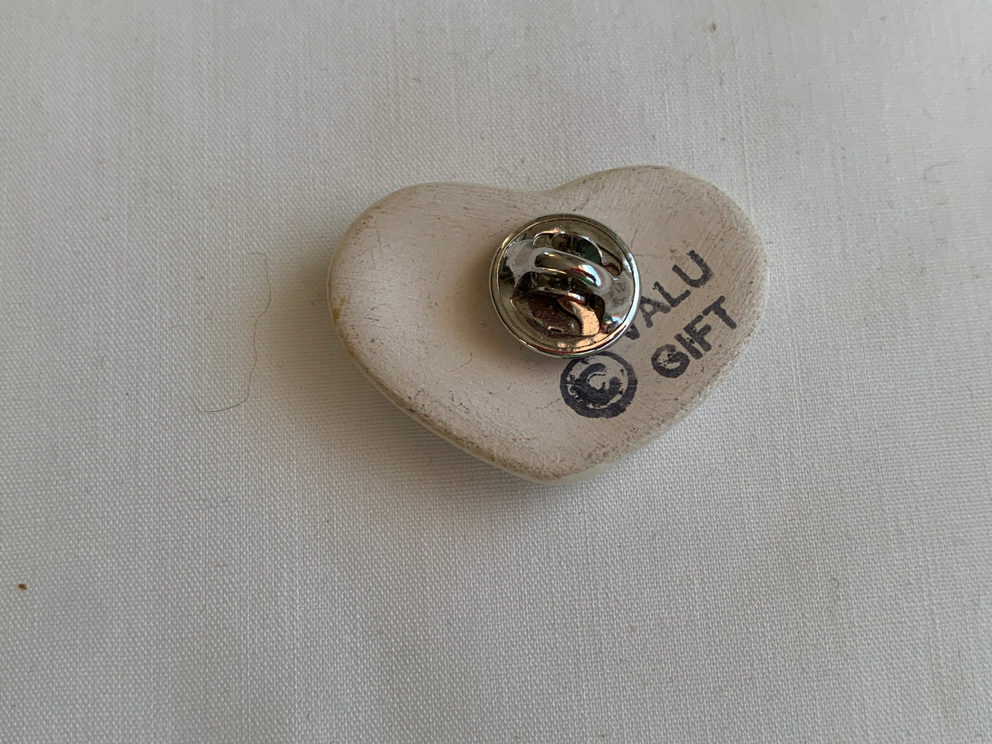Personalized Pin Susan, Pin Closing, Silver Tone, Roses