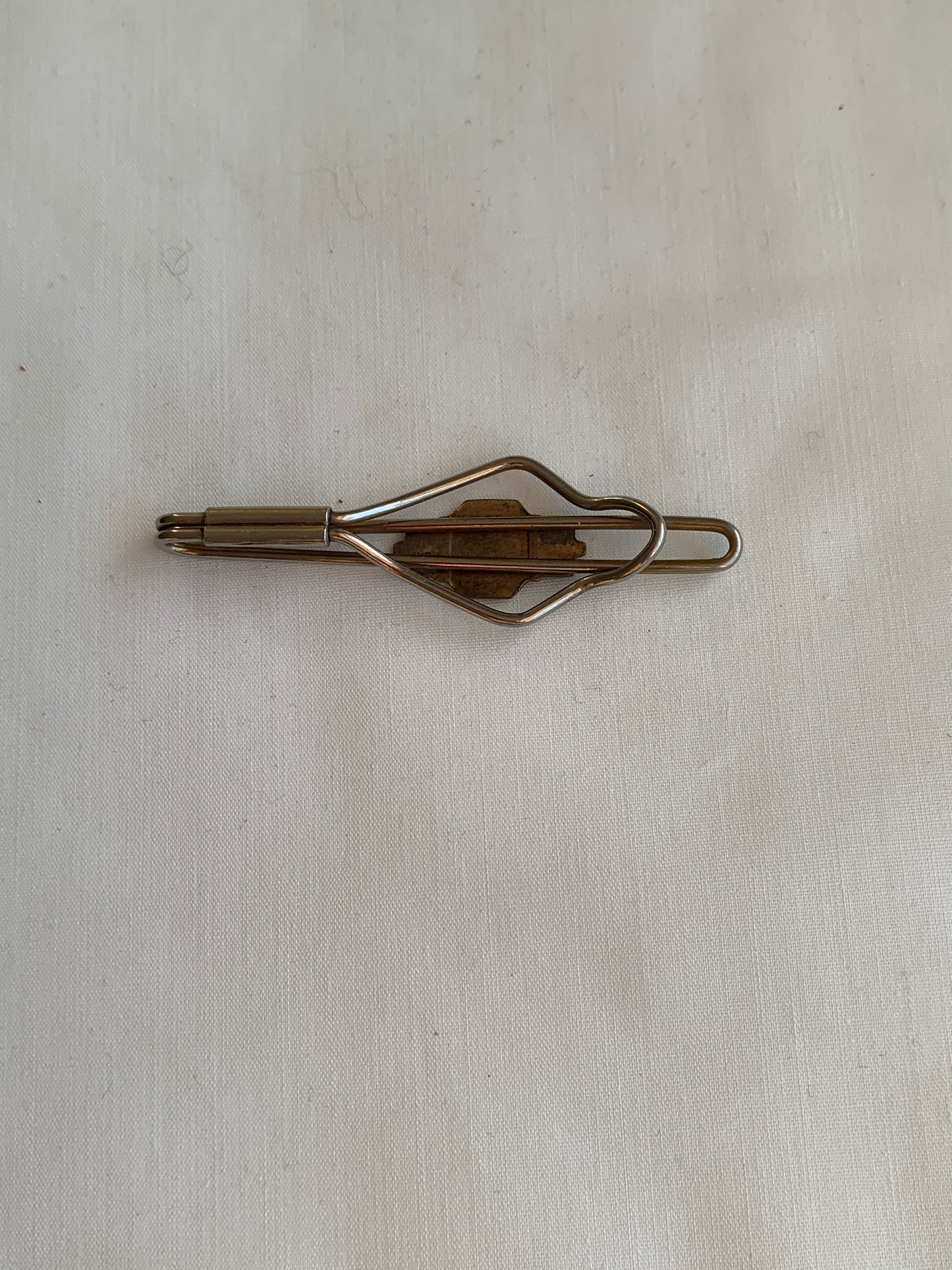 Black Money Clip, Initial M, Gold Toned
