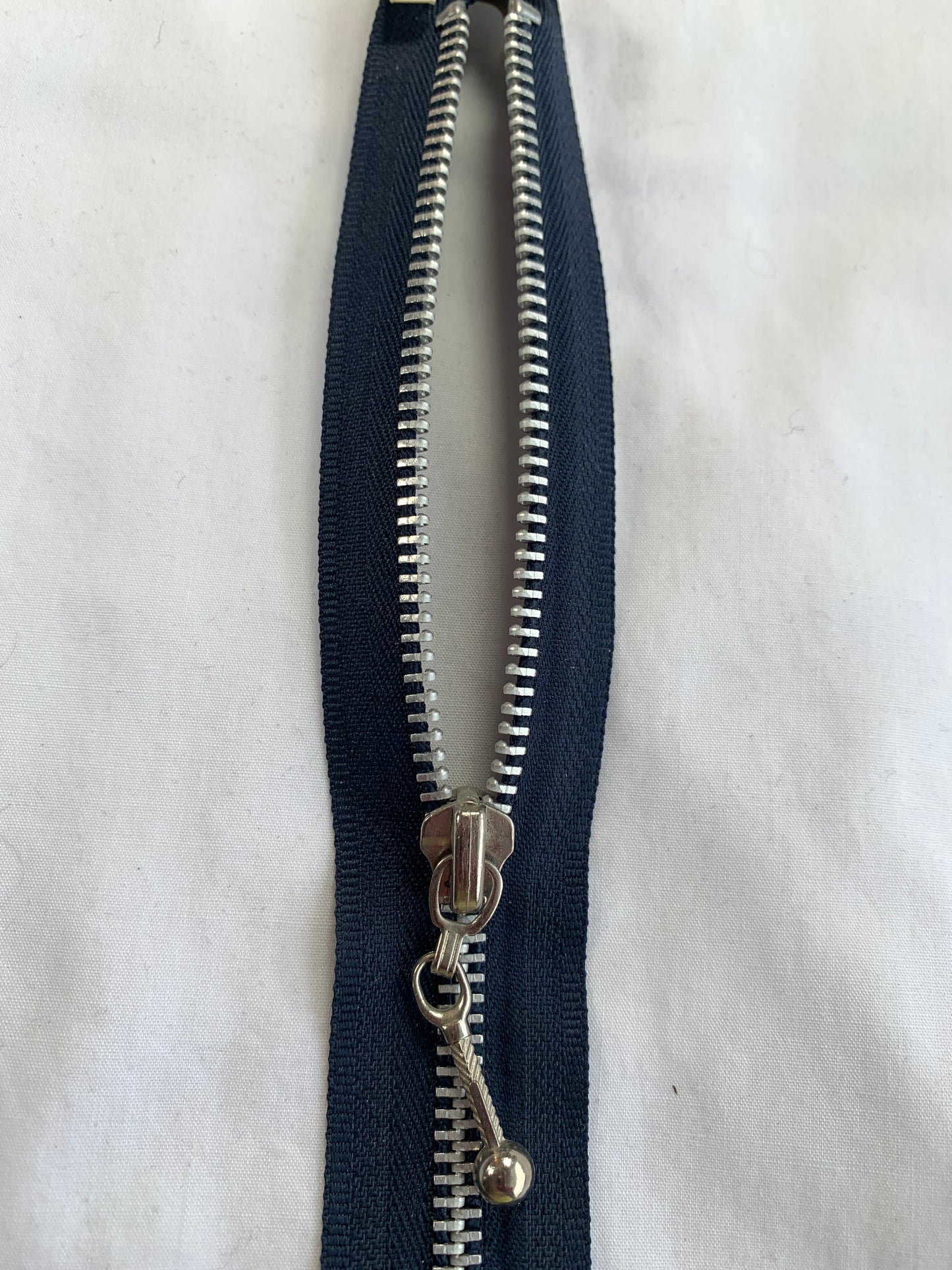 Metal Zipper, Separating, 16 Inch, Navy Blue Color, New
Success