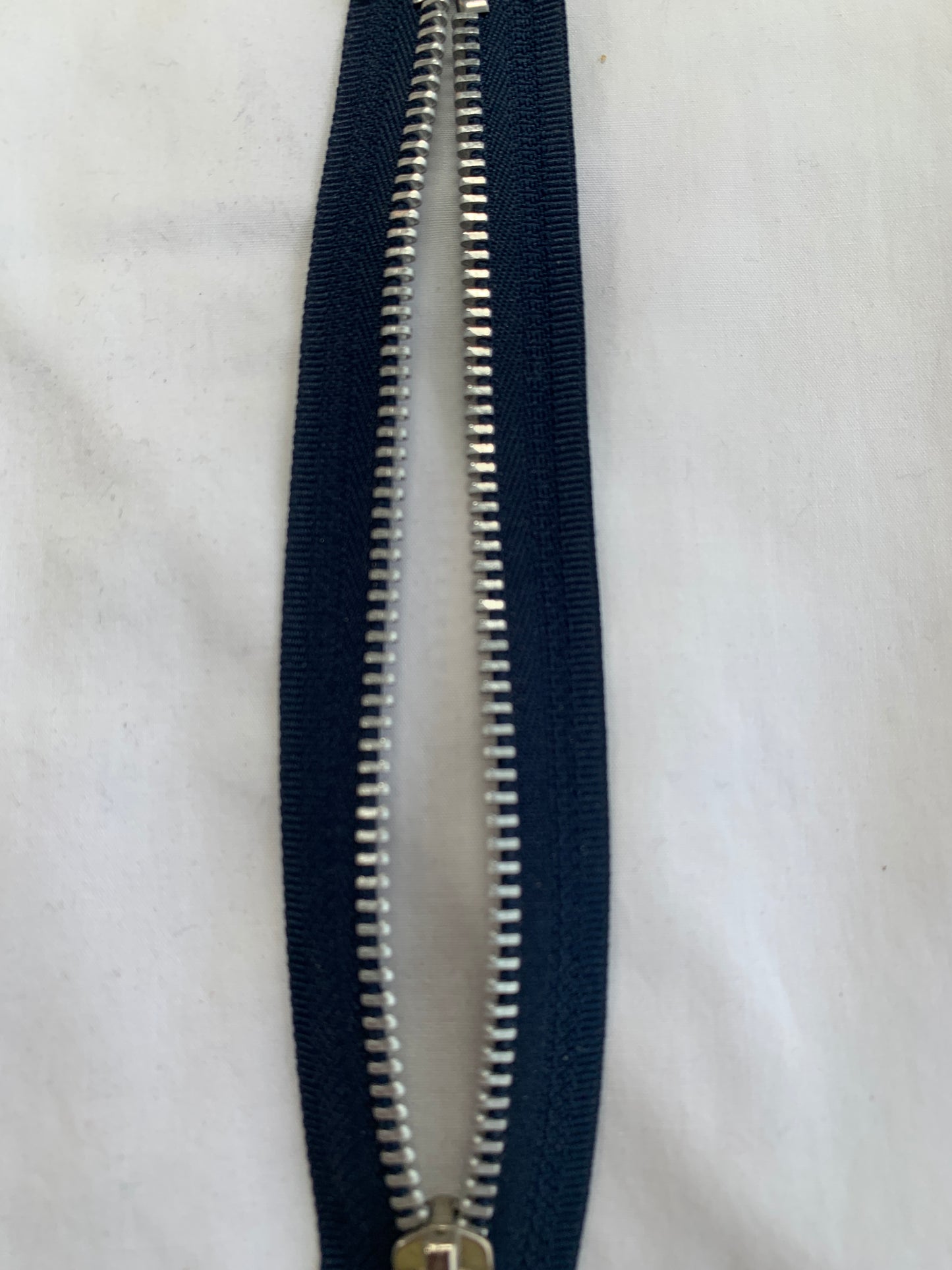 Metal Zipper, Separating, 16 Inch, Navy Blue Color, New