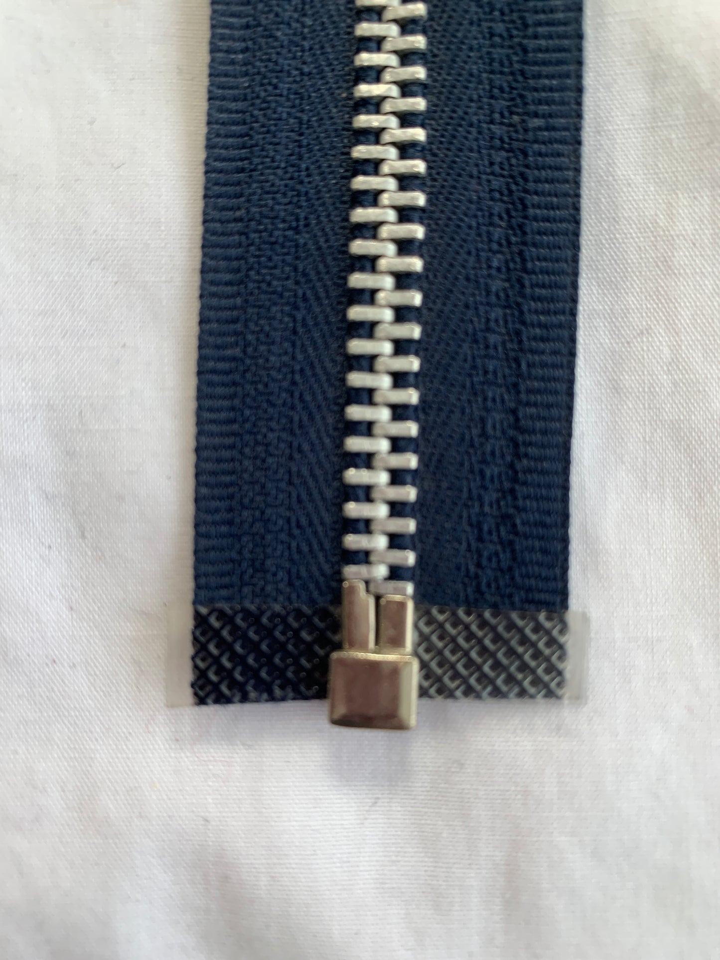 Metal Zipper, Separating, 16 Inch, Navy Blue Color, New
