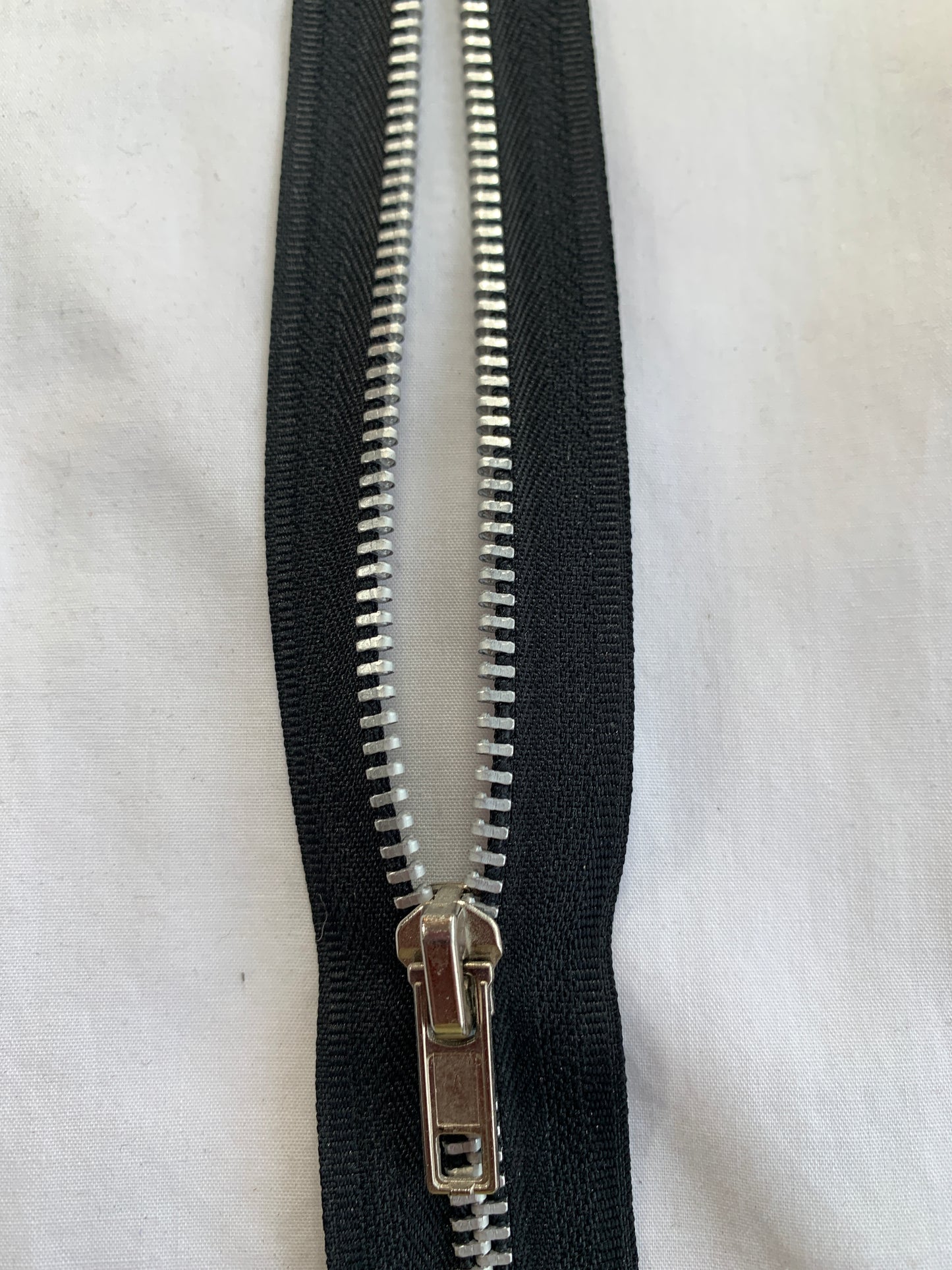Metal Zipper, Separating, 16 Inch, Black Color, New