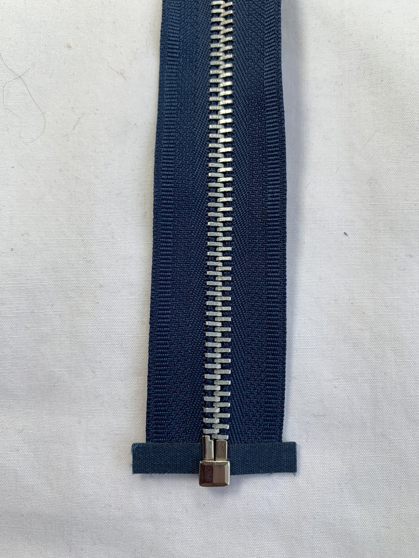 Metal Zipper, Separating, 22 Inch, Navy Blue Color, New