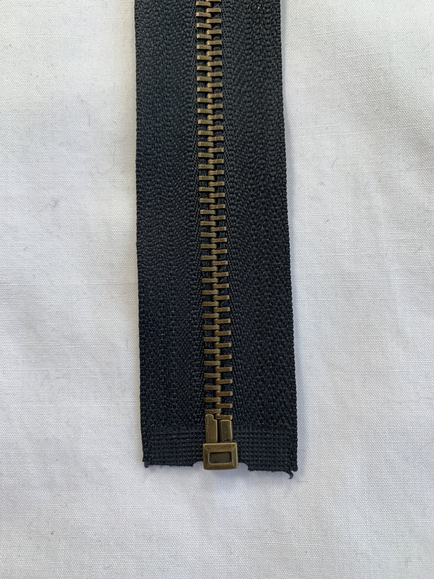 Metal Zipper, Separating, 24 Inch, Black Color, New