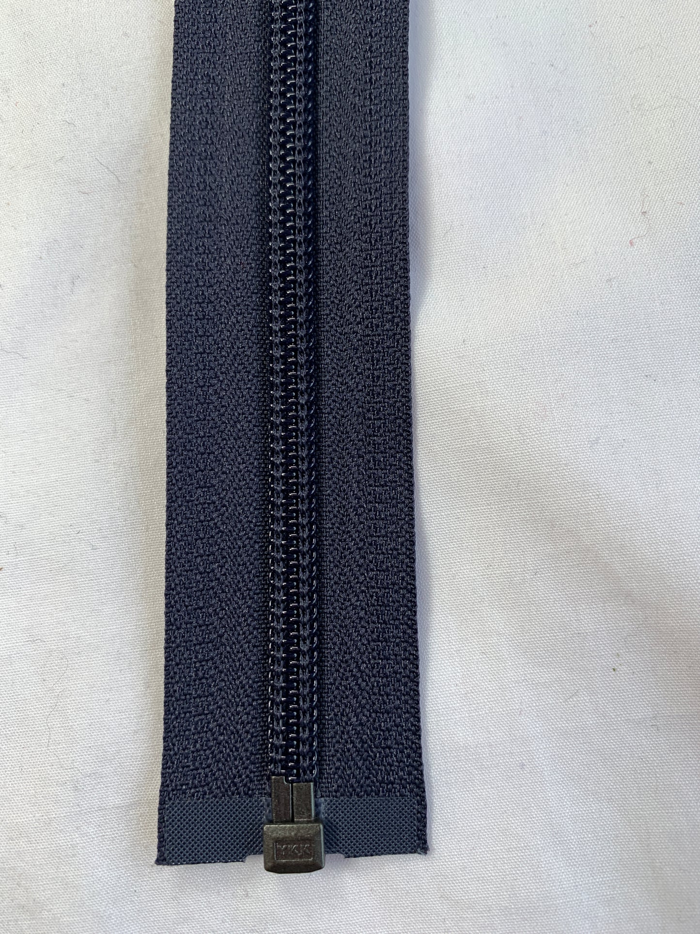 Molded Plastic Zipper, Separating, 26 Inch, Navy Blue Color, New