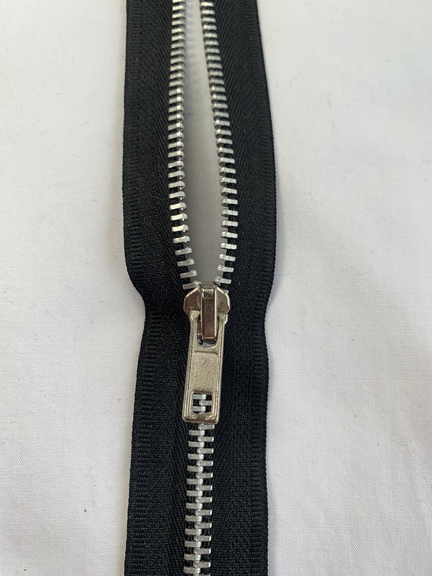 Metal Zipper, Separating, 14 Inch, Black Color, New