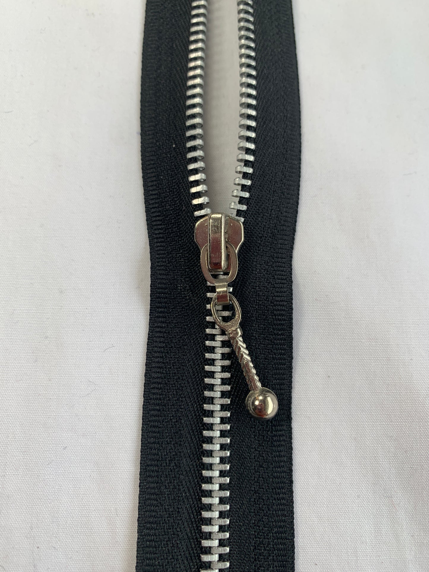 Metal Zipper, Separating, 14 Inch, Black Color, New