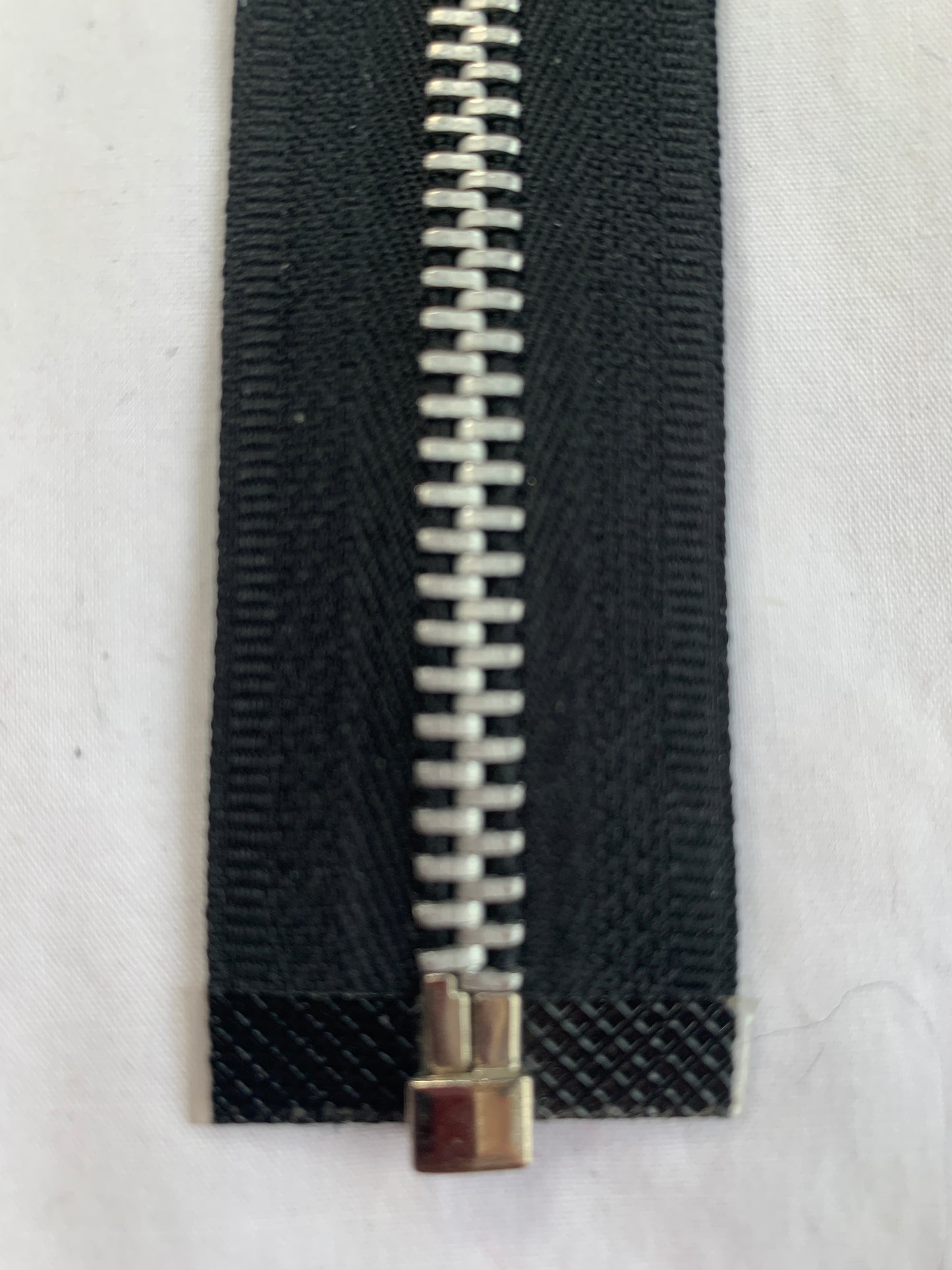 Metal Zipper, Separating, 14 Inch, Black Color, New