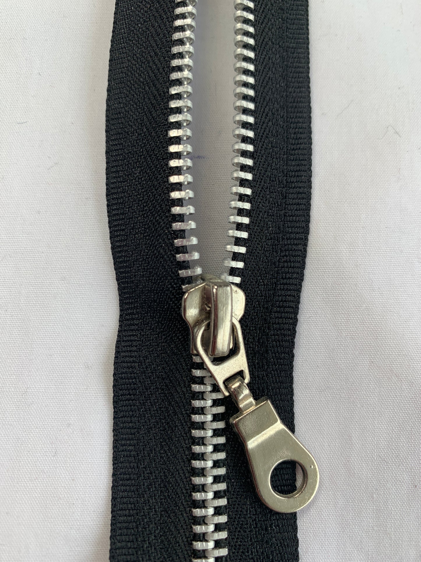 Metal Zipper, Separating, 16 Inch, Black Color, New