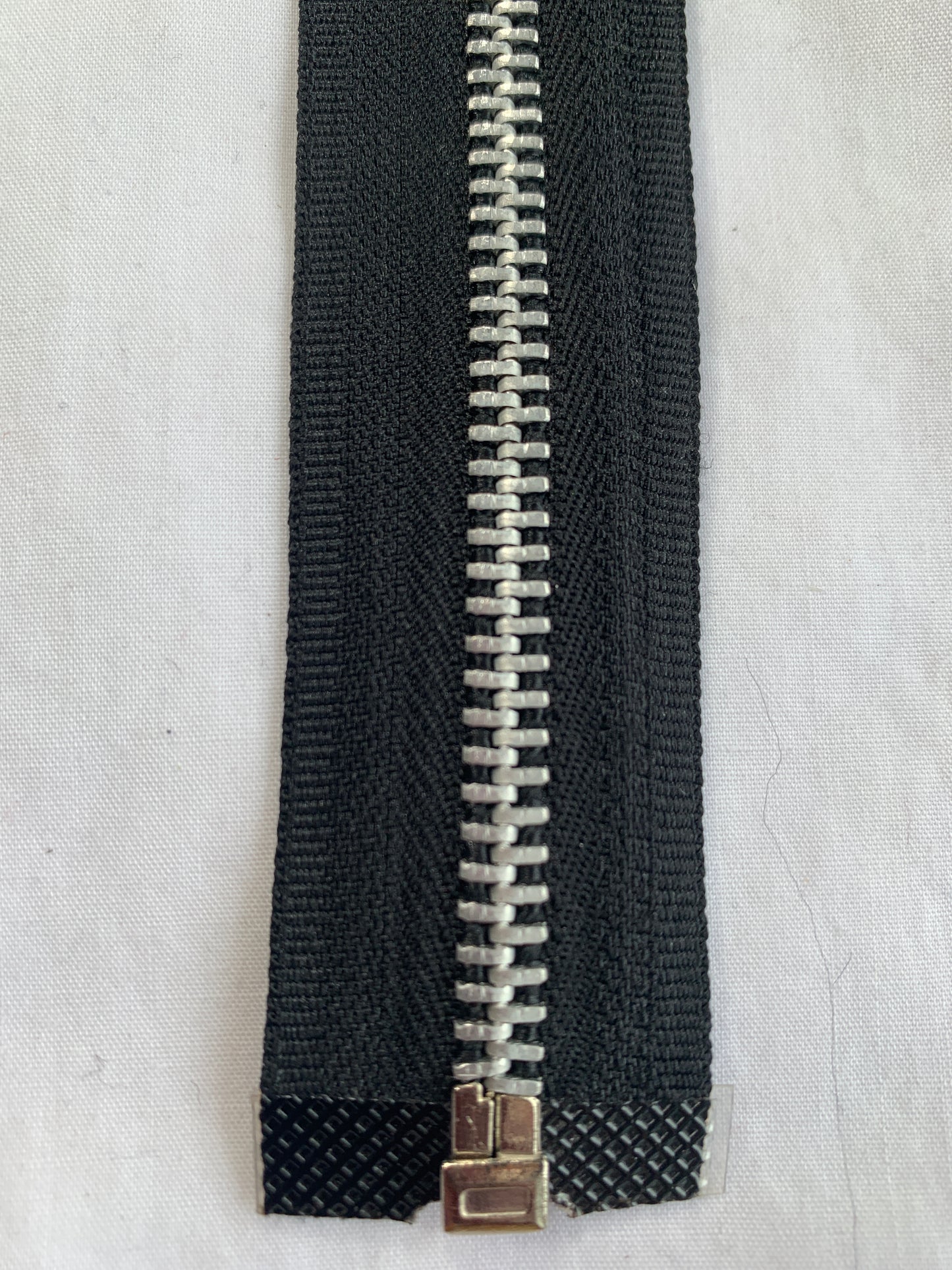 Metal Zipper, Separating, 16 Inch, Black Color, New