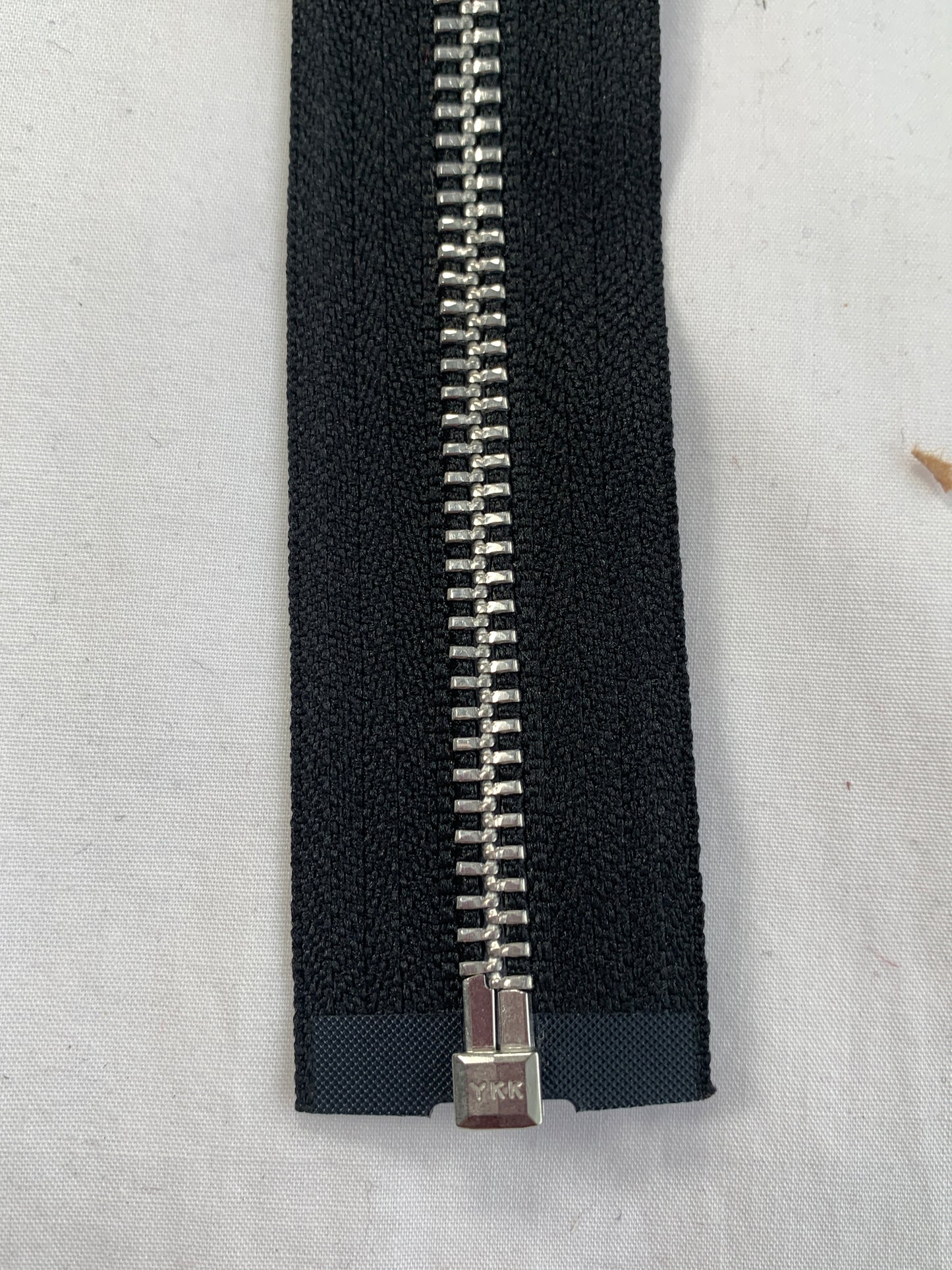 Metal Zipper, Separating, 22 Inch, Black Color, New