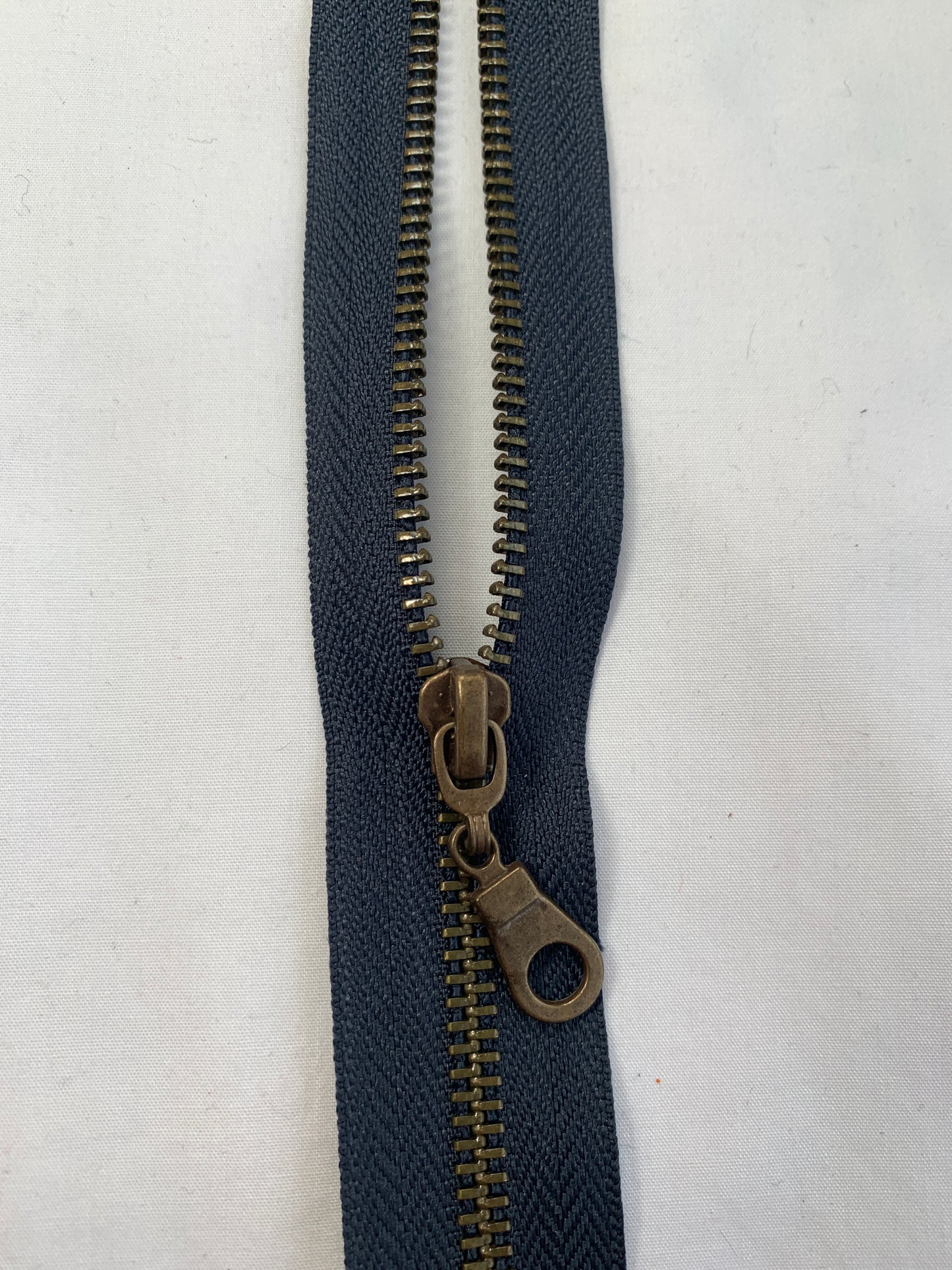 Metal Zipper, Separating, 28 Inch, Navy Blue Color, New