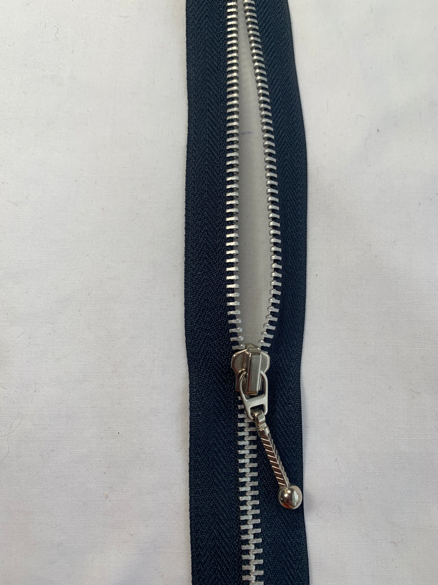 Metal Zipper, Separating, 18 Inch, Navy Blue Color, New