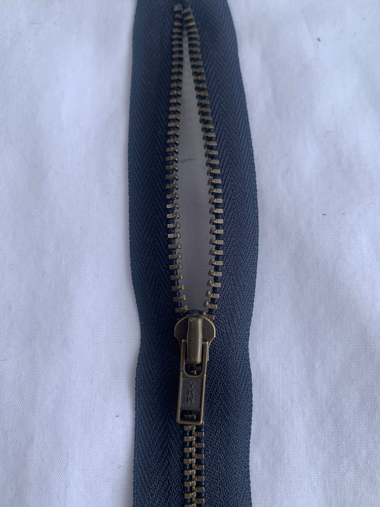 Metal Zipper, Non-Separating, 6 Inch, Navy Blue Color, New