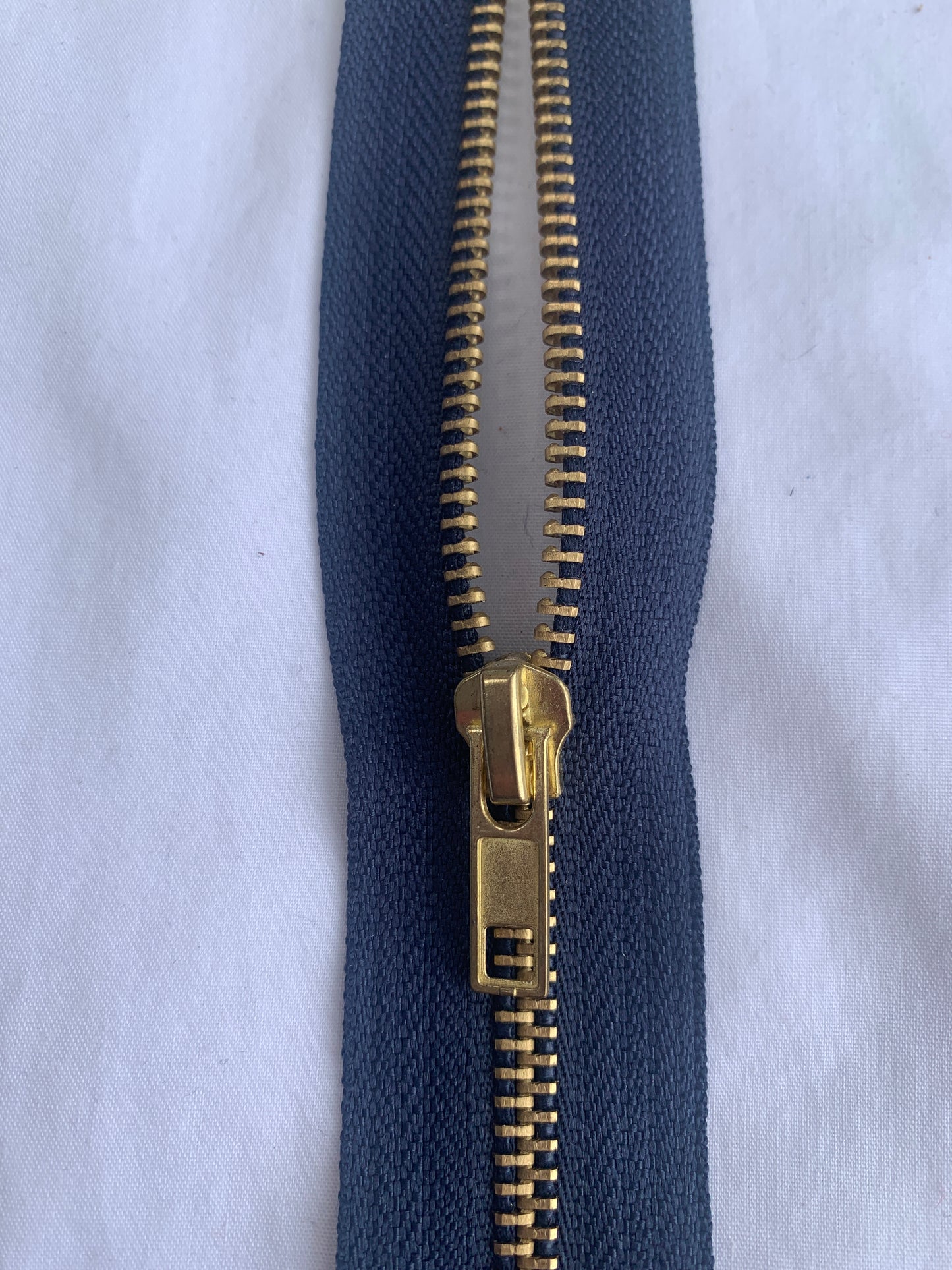 Metal Zipper, Non-Separating, 6 Inch, Navy Blue Color, New