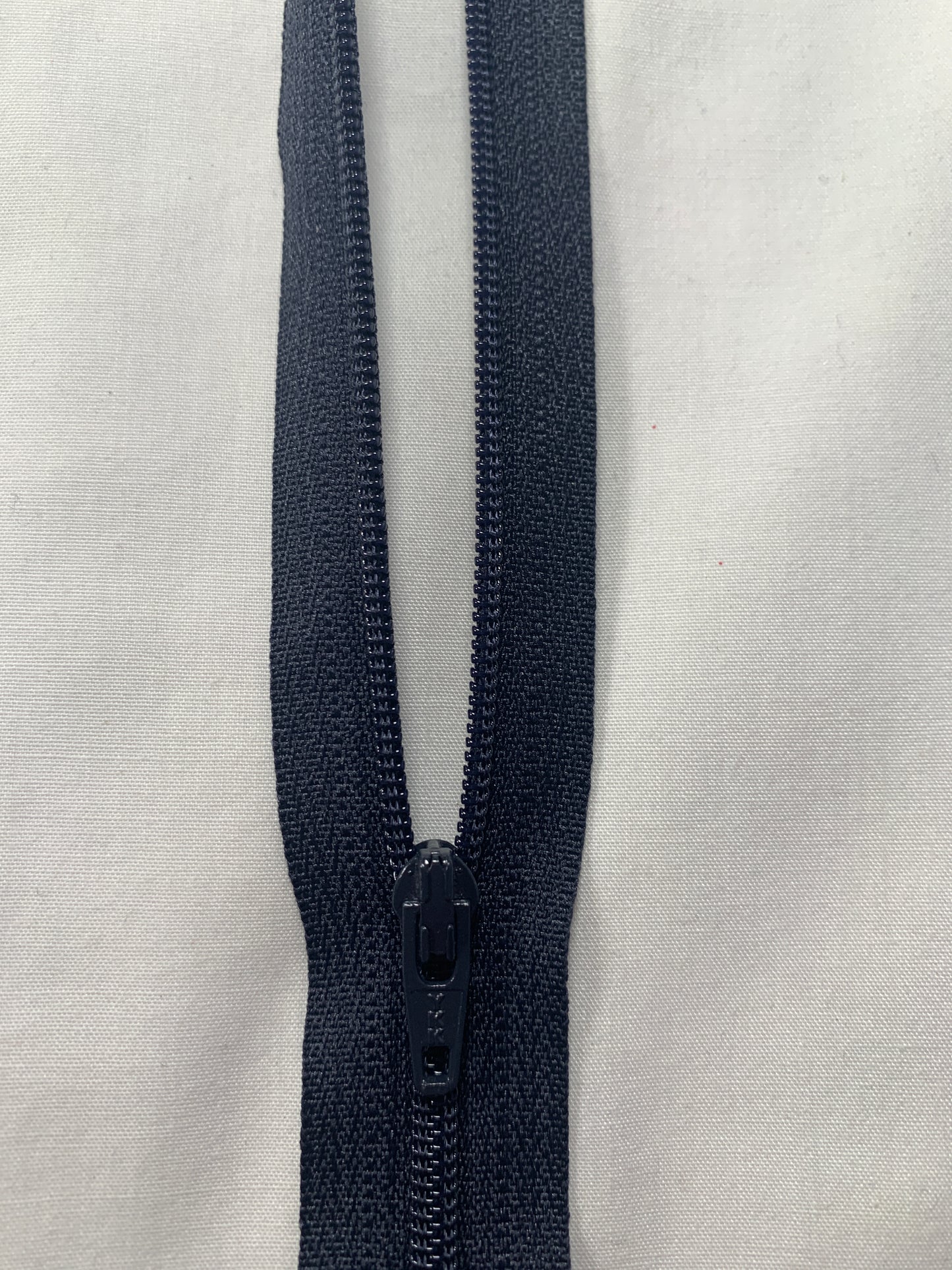 16 Inch Non-Separating Zipper, Midnight Blue, Molded Plastic, New