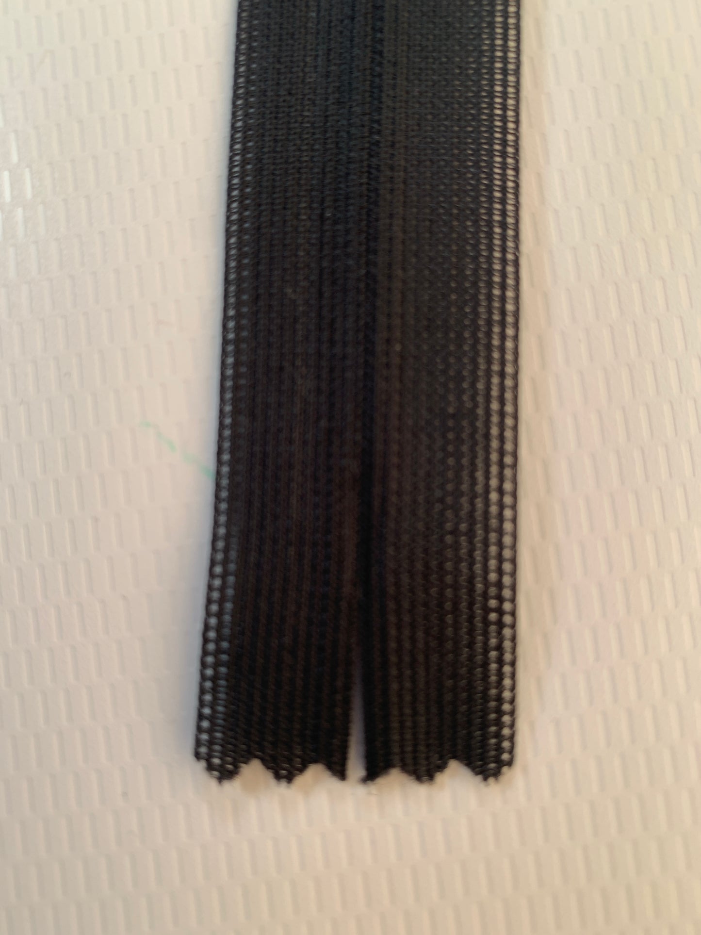 22 Inch Invisible Non-Separating, Black ,Plastic Zipper