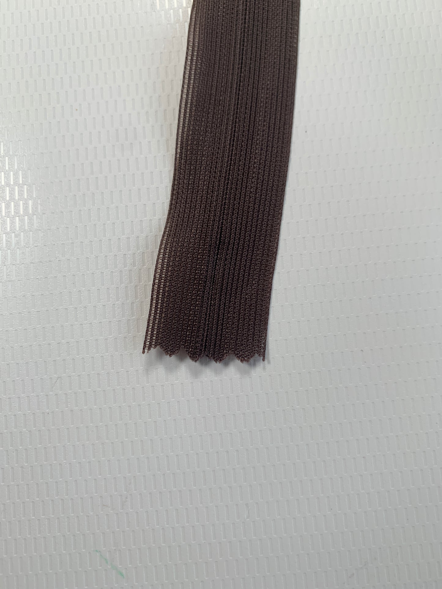22 Inch Invisible Non-Separating, Brown, Plastic Zipper
