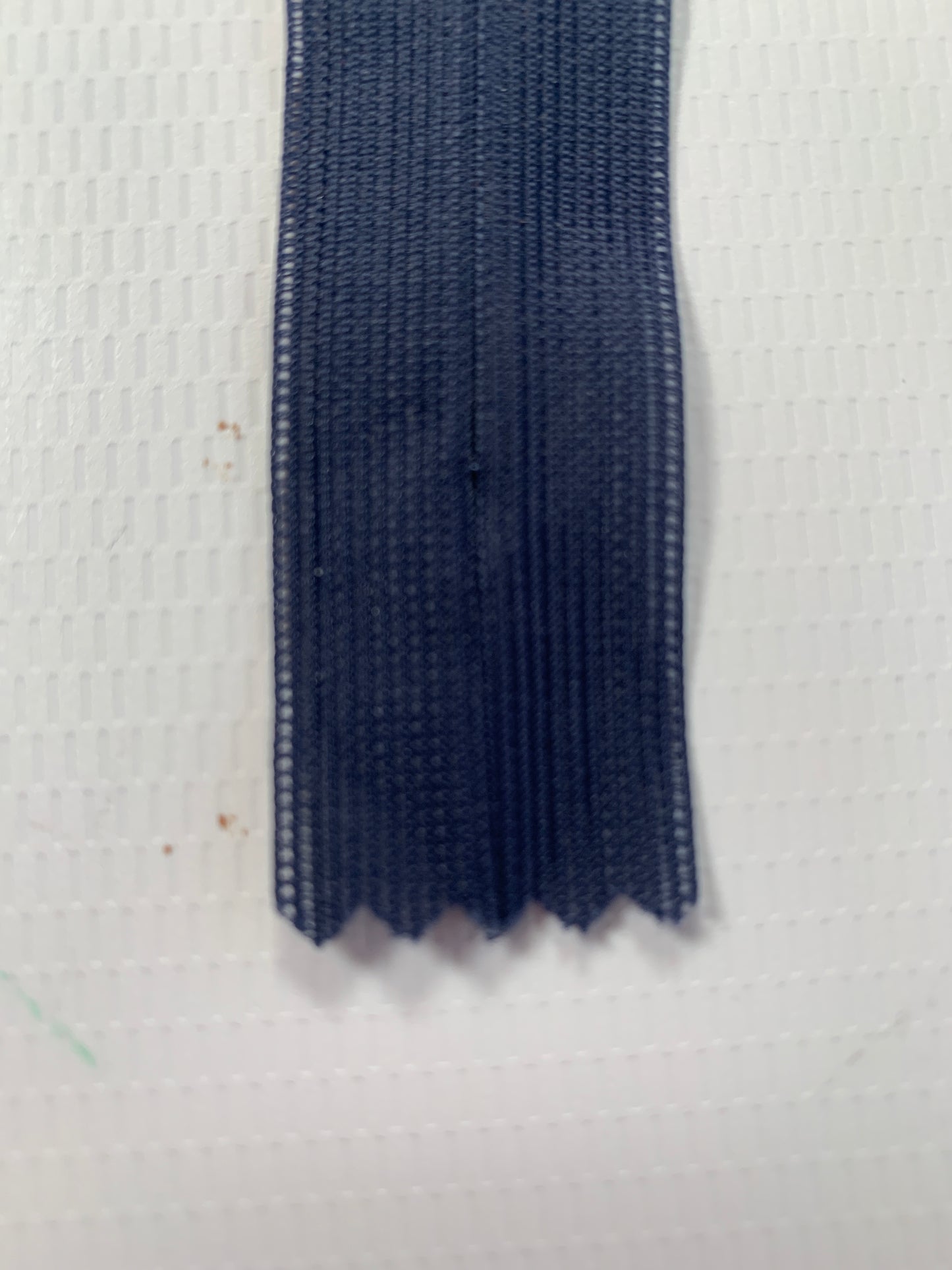 8 Inch Invisible Non-Separating, Navy Blue, Plastic Zipper