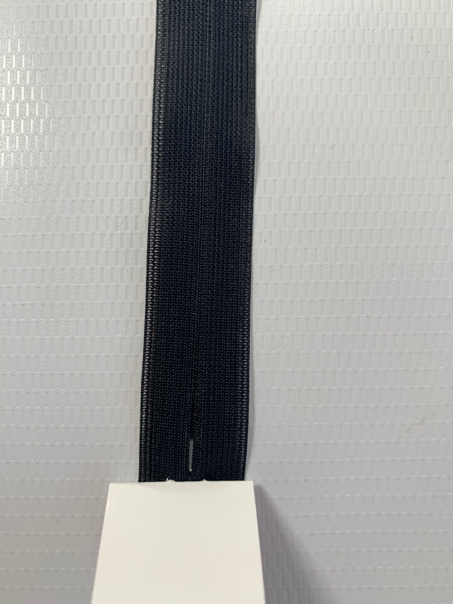 8 Inch Invisible Non-Separating, Black, Plastic Zipper