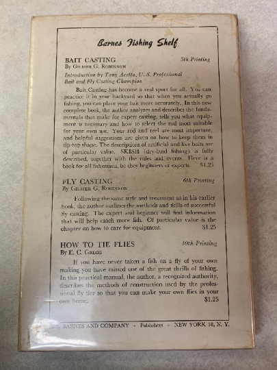 Tournament Fly & Bat Casting, Fishing Flies, Barbless Hooks, Knots, Instruction Book, Tools, Materials, Hobby, Craft, Fisherman, Hooks, 1946