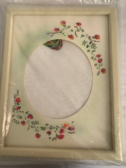 Vintage Something Special Summer Scene Picture, Counted Cross Stitch Kit, Complete Instructions, Craft Kit, Christmas Gift, Mat, Frame