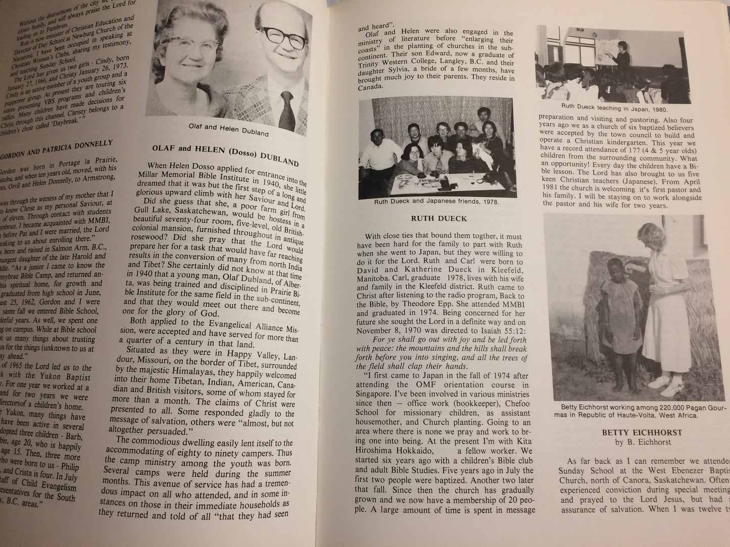 Links of gold 1932-1982 History Book, Remembrances, Family, Stories, Moose Jaw Saskatchewan, Pambrun, Miller Memorial Bible Institute, 1981