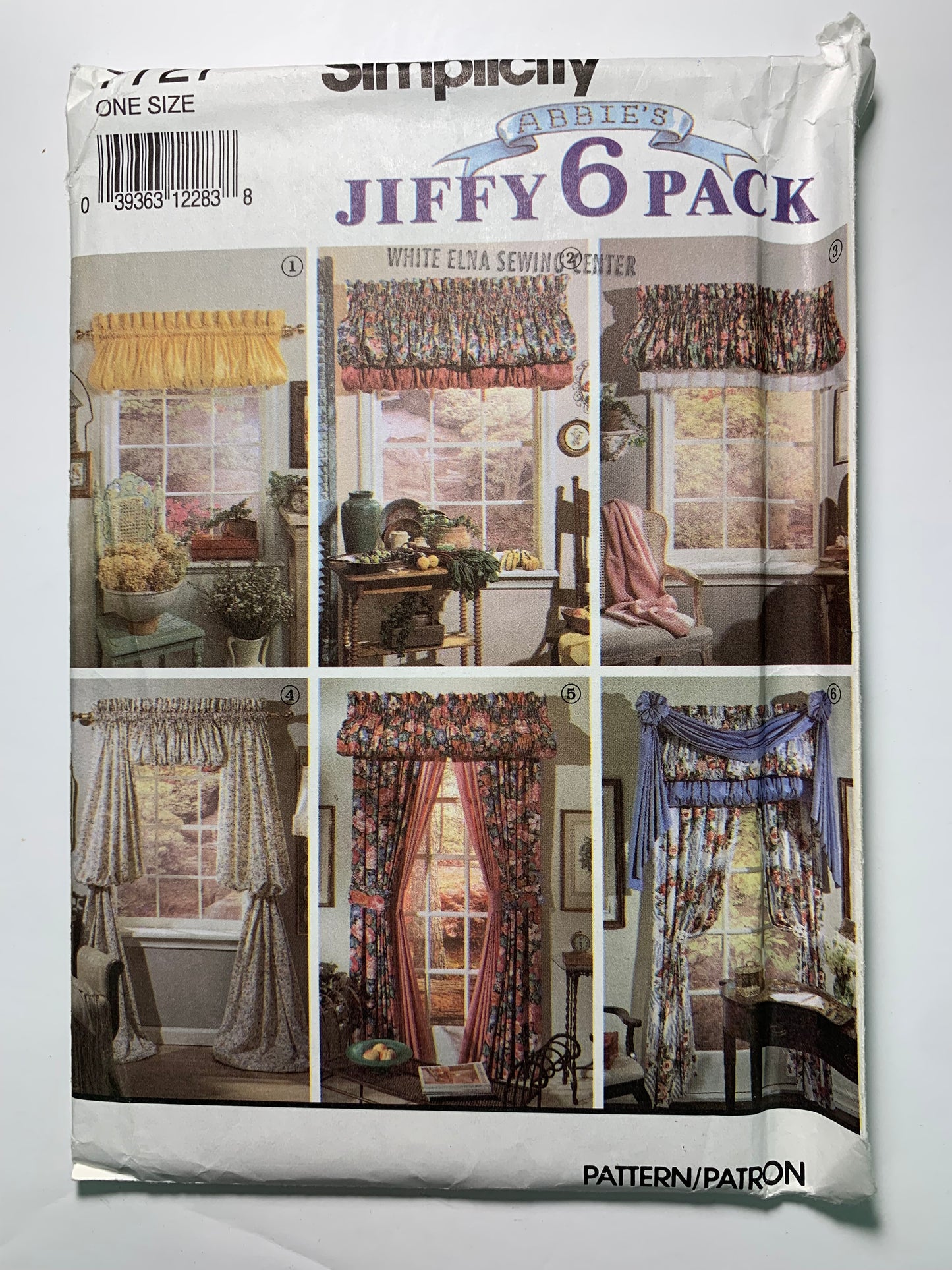 Simplicity 7727 Window Coverings, Curtains, Drapes, 6 Variations, Uncut, Vintage 1992