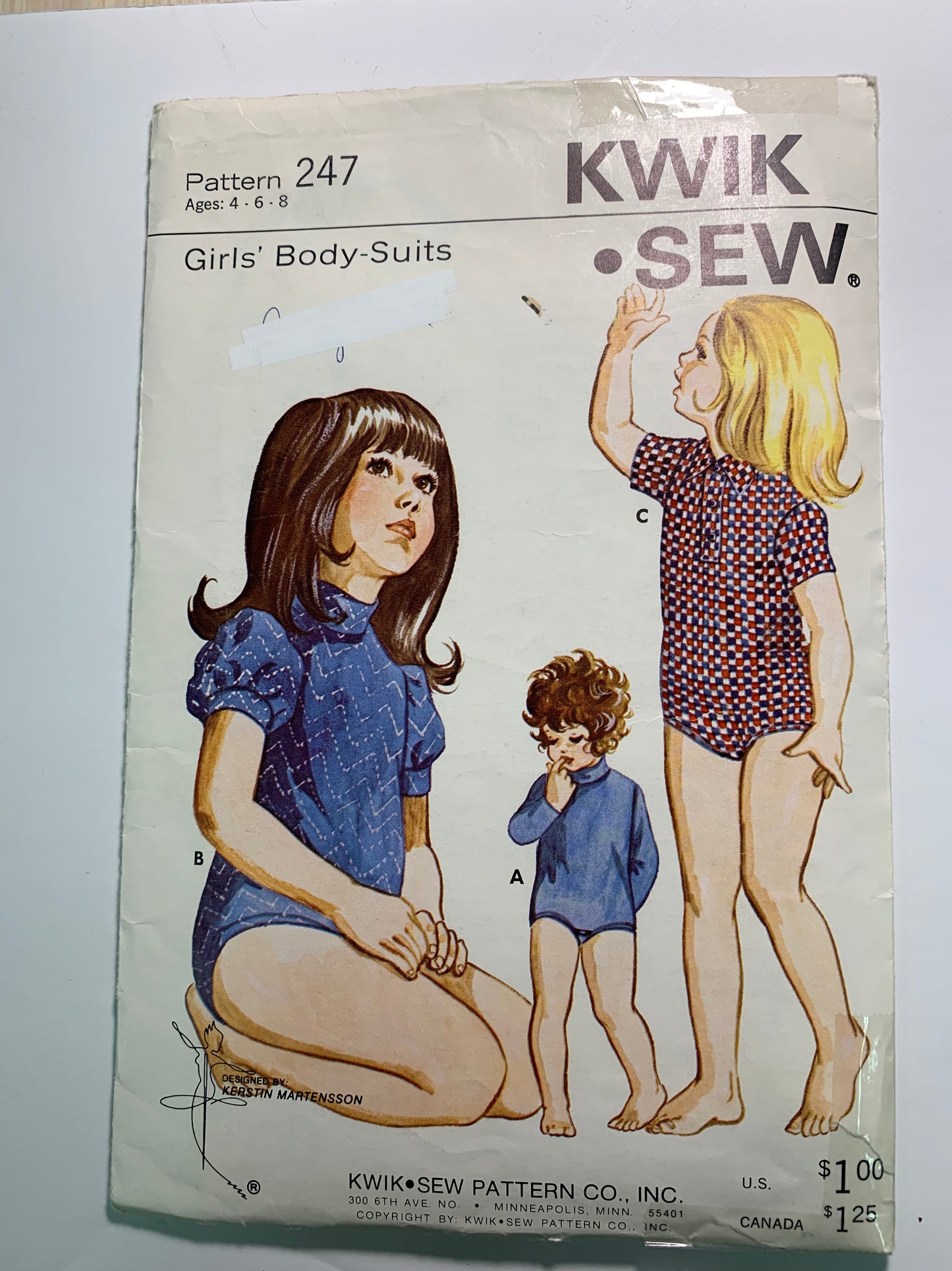 KWIK 247 Girls' Body-Suits, Size 4-8, Cut