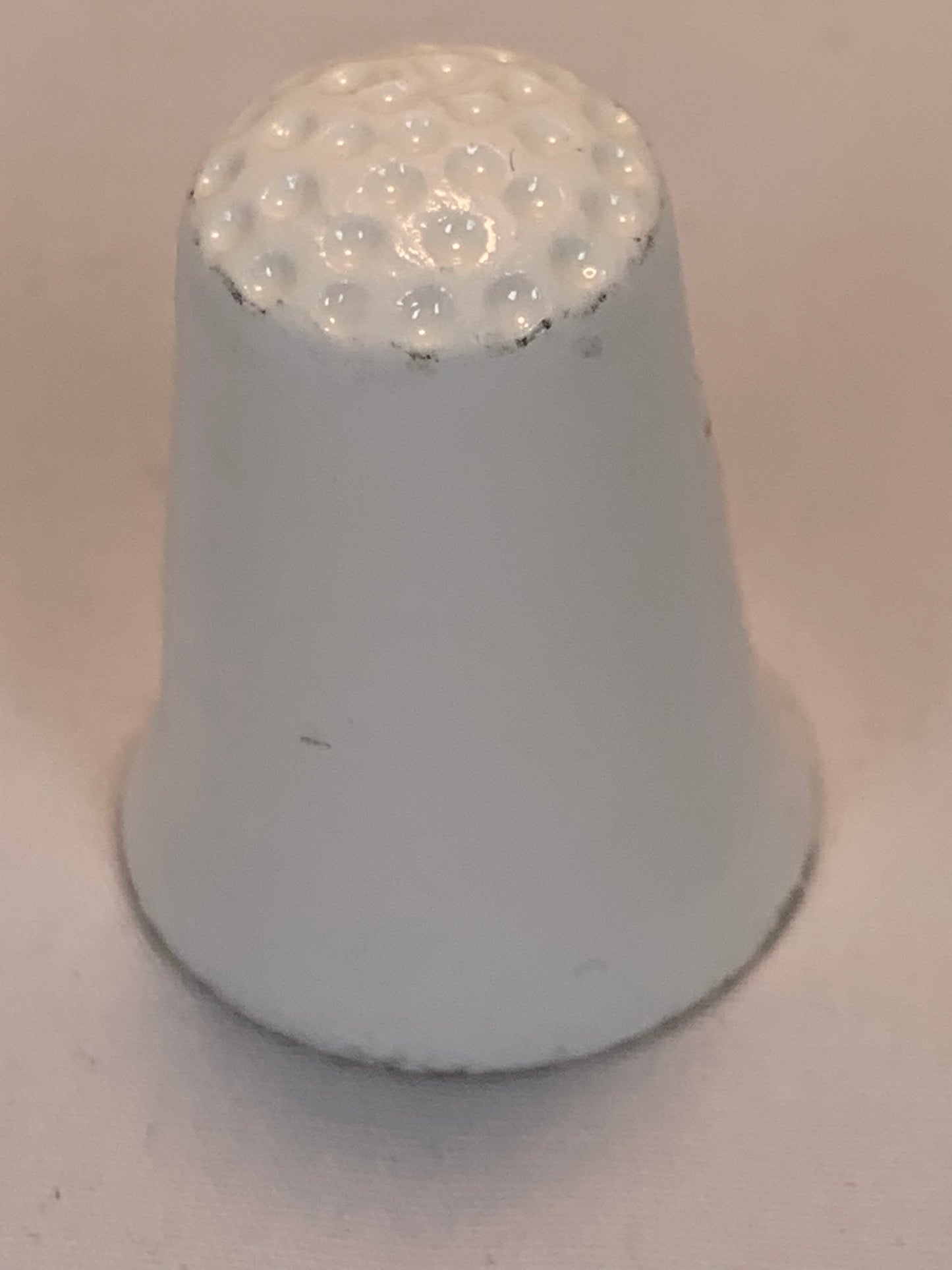 Thimble Souvenir, Gift, Red Headed Woodpecker, Porcelain, Sewing, Gold Trim