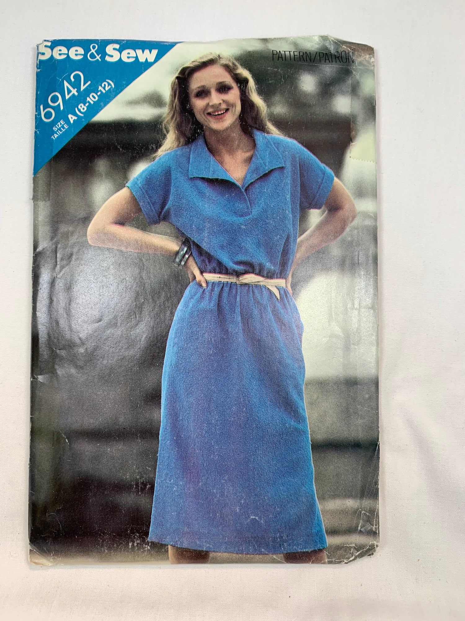 Butterick 3026 See & Sew Misses' Dress, Size 8-12, Uncut, Vintage 1980