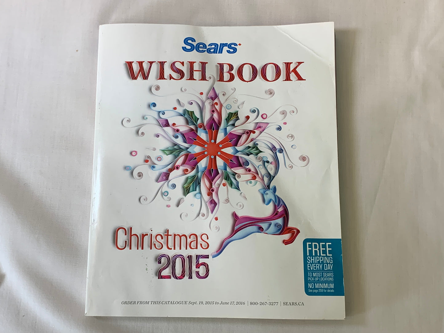 Sears Christmas 2015 Wish Book Catalogue, Special Edition, 2016