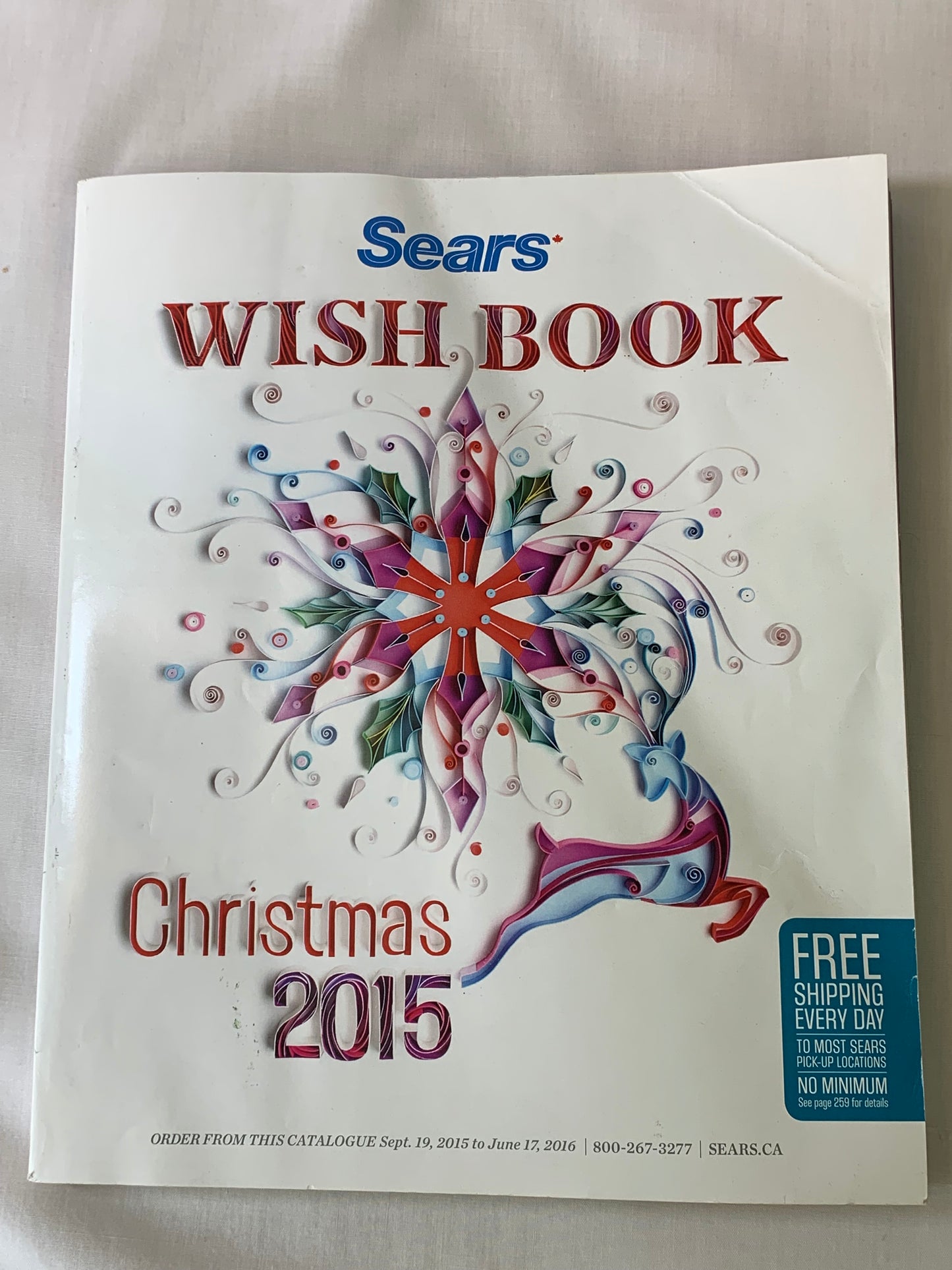 Sears Christmas 2015 Wish Book Catalogue, Special Edition, 2016