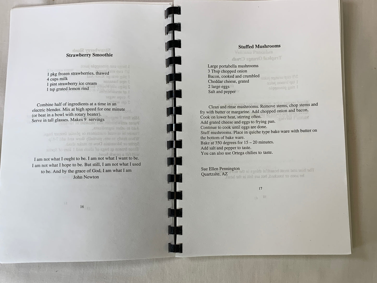 Recipe Book, Heavenly Delight Recipes, Women's Ministries, Quartzsite First Assembly, Arizona, Church