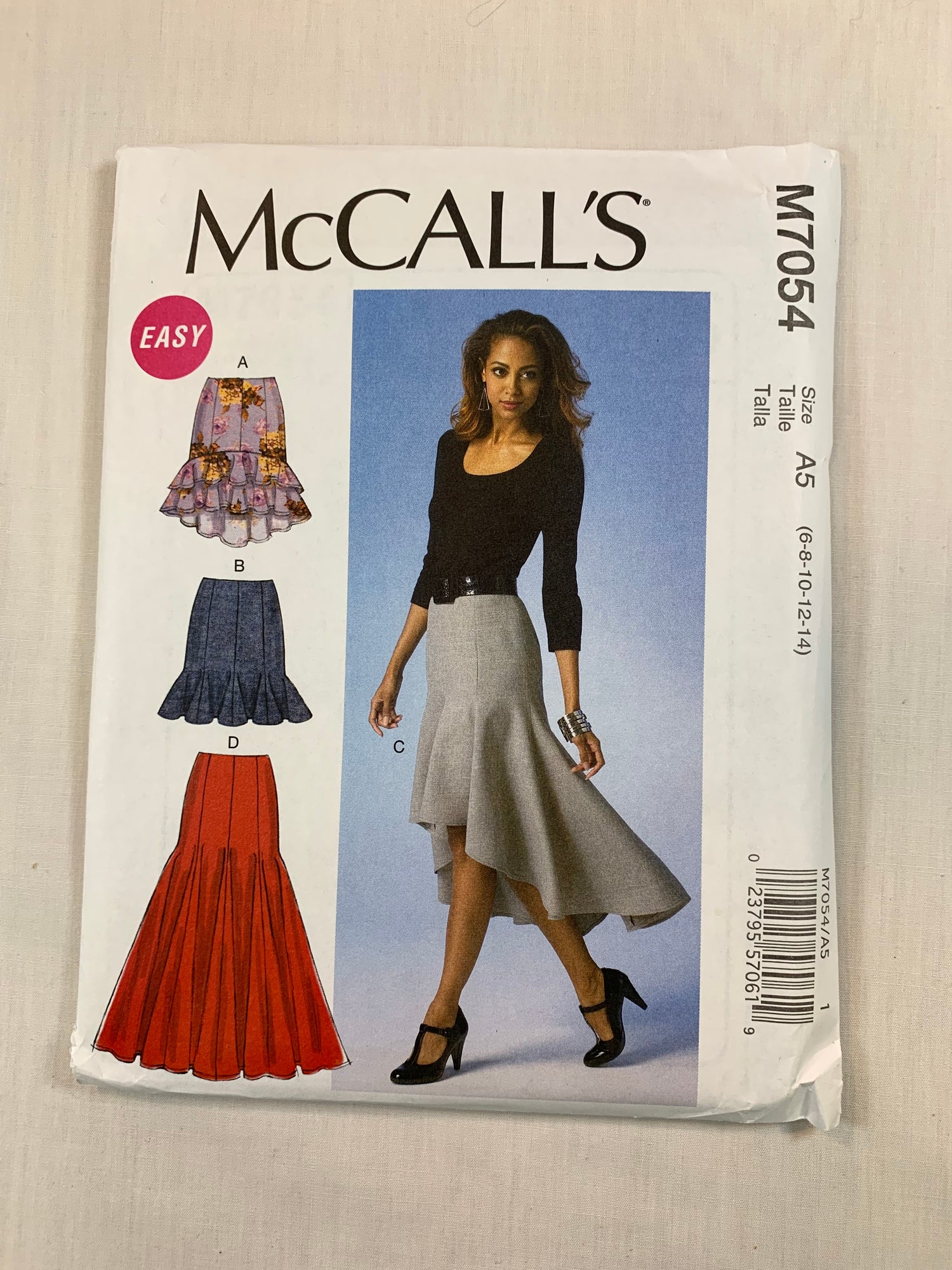 McCall's M7054 Misses' Skirts, Size 6-14, Uncut, 2014