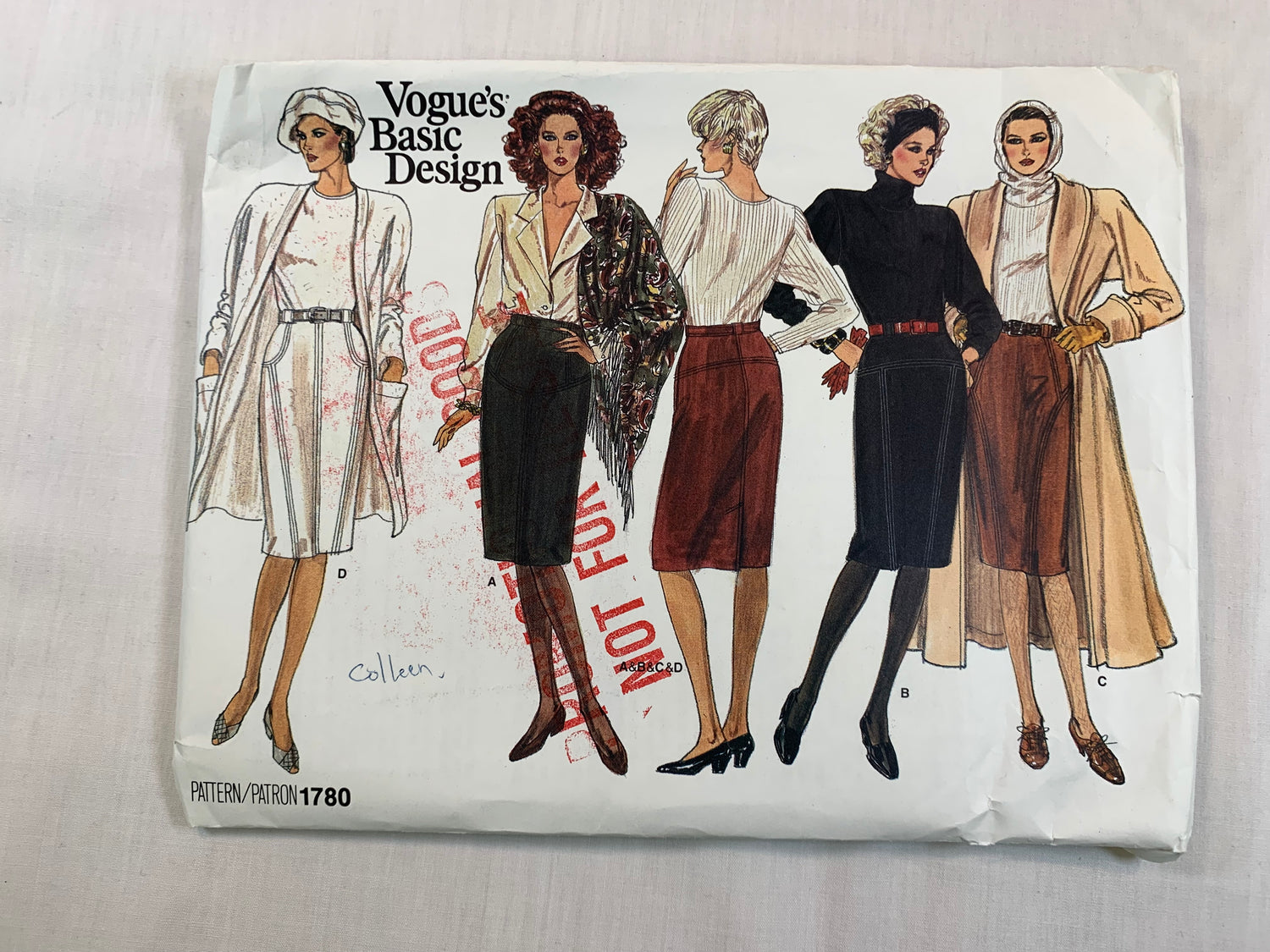 Vogue 1480 Misses' Skirts, Size 12-16, Uncut, Vintage 1986